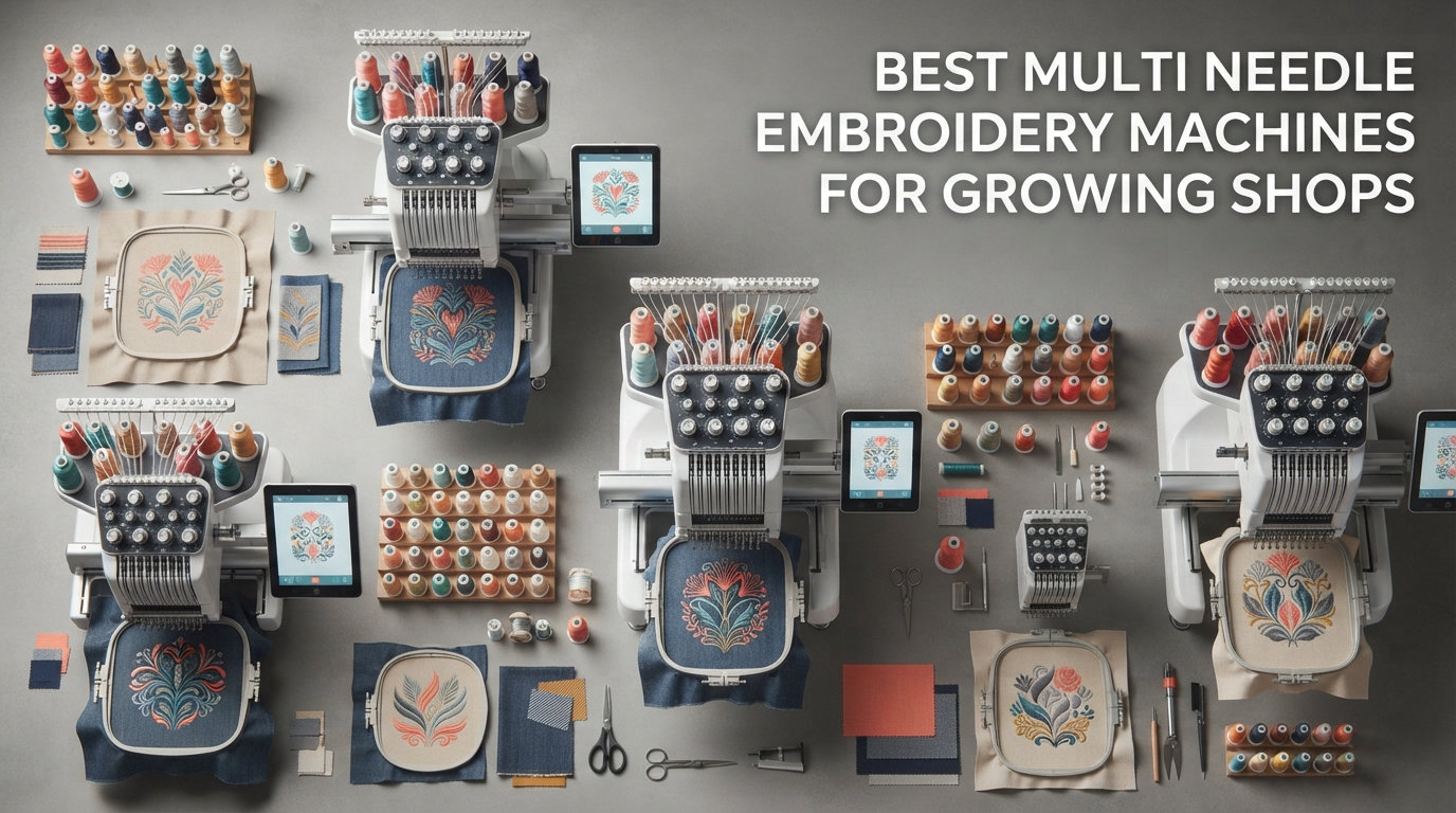 Best multi needle embroidery machines for growing shops