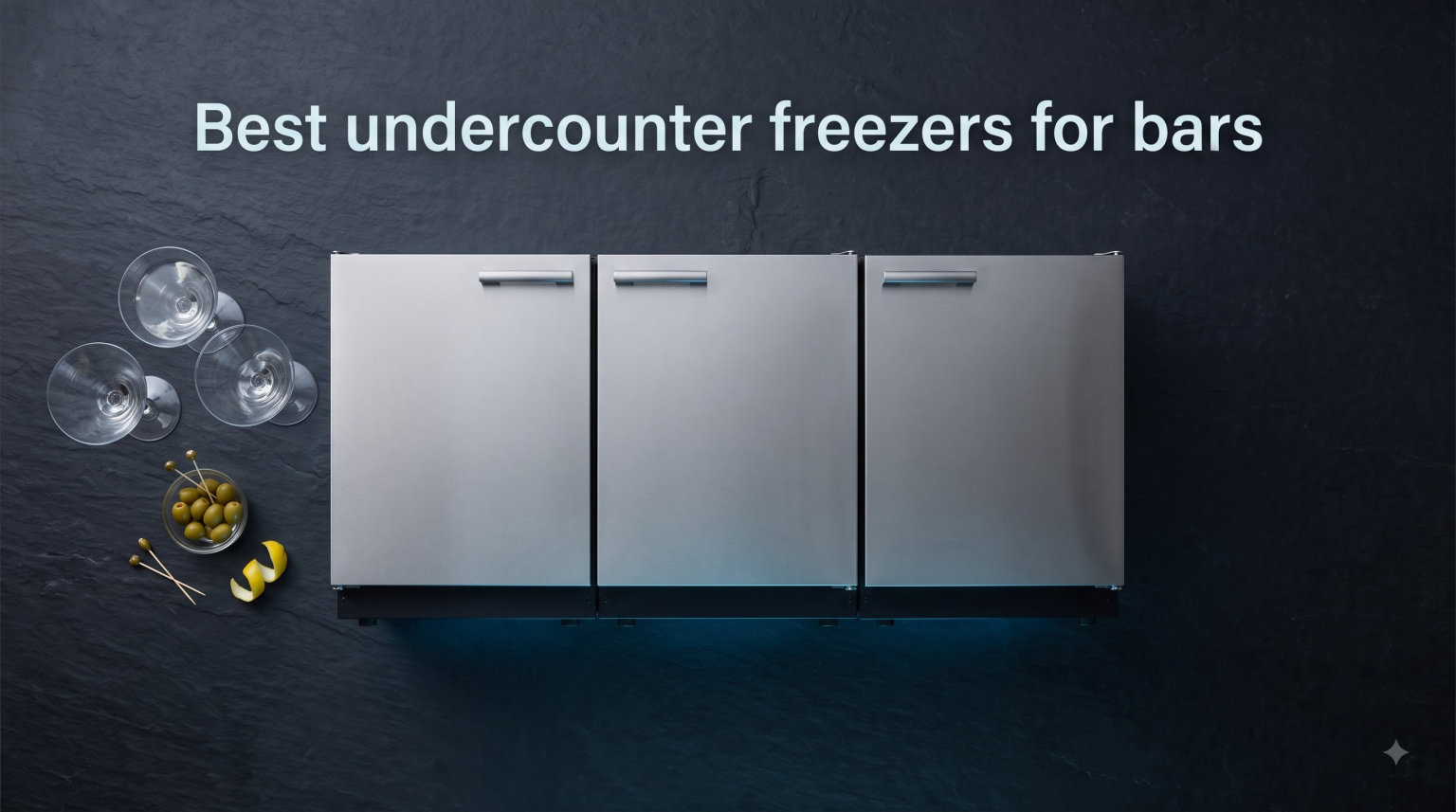 Best undercounter freezers for bars