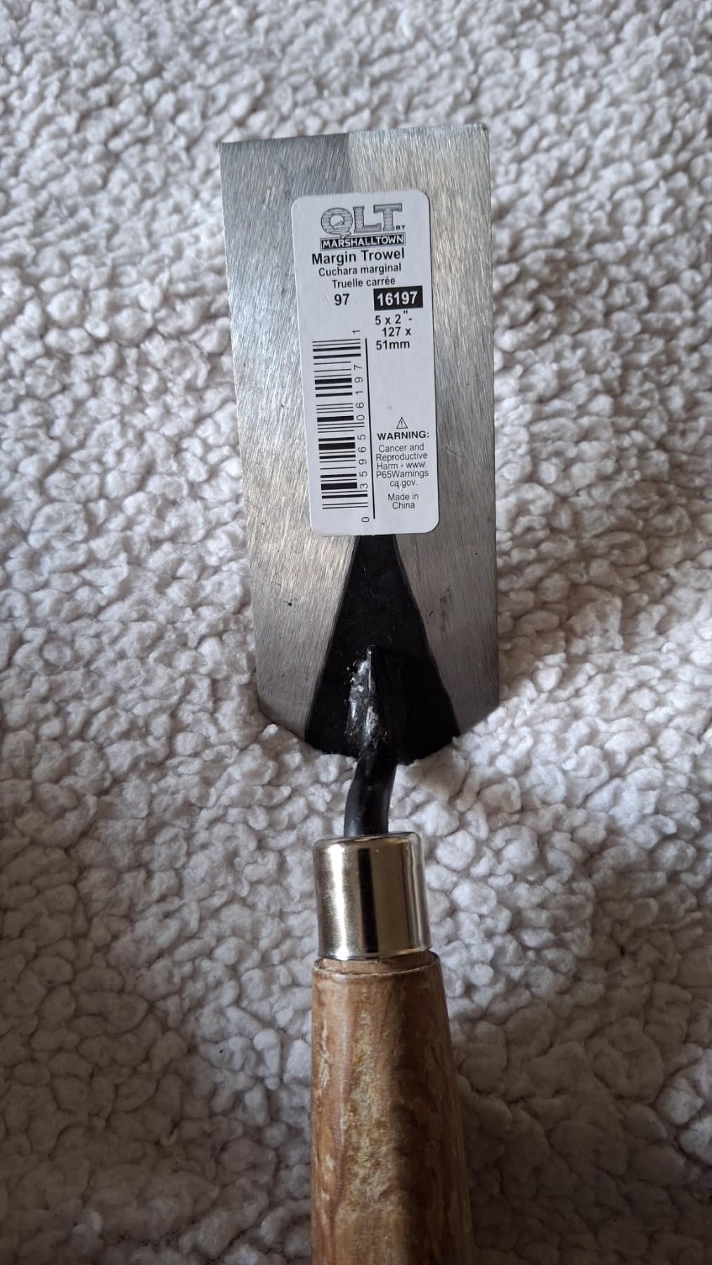 Marshalltown Masonry Margin Trowel, 5 Inches by 2 Inches, Carbon Steel Blade, Wood Handle, 97 customer photo 2