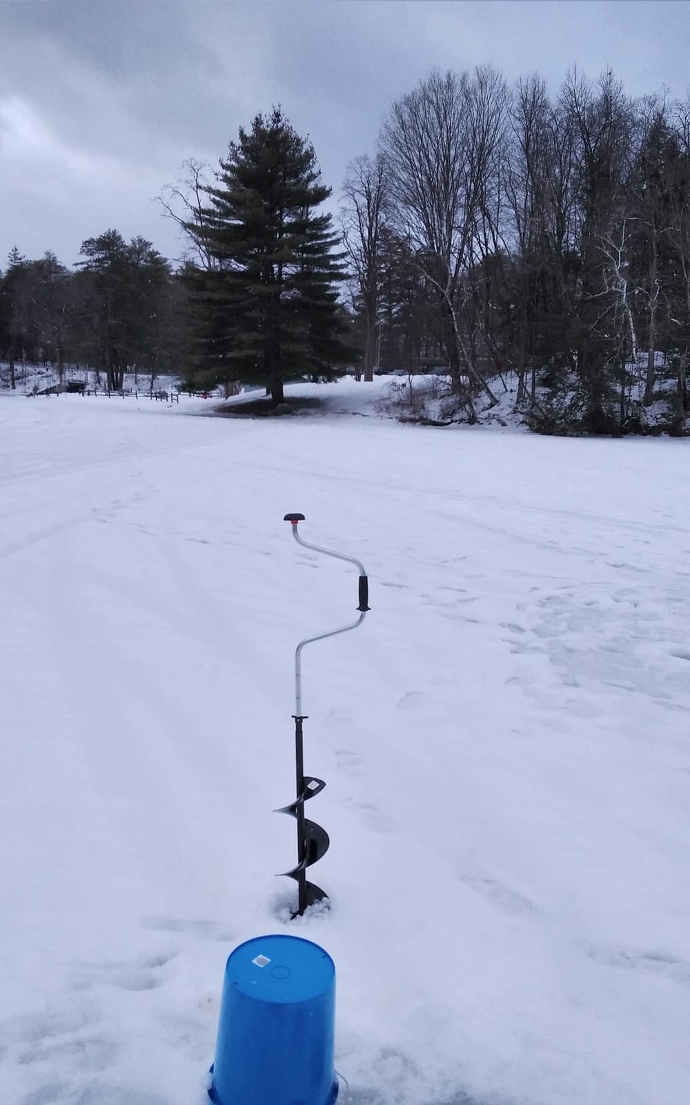 Strike Master Lazer 2-Piece Hand Auger, Lightweight Ice Auger with Precision Stainless Steel Blades and Adjustable Handle customer photo 1