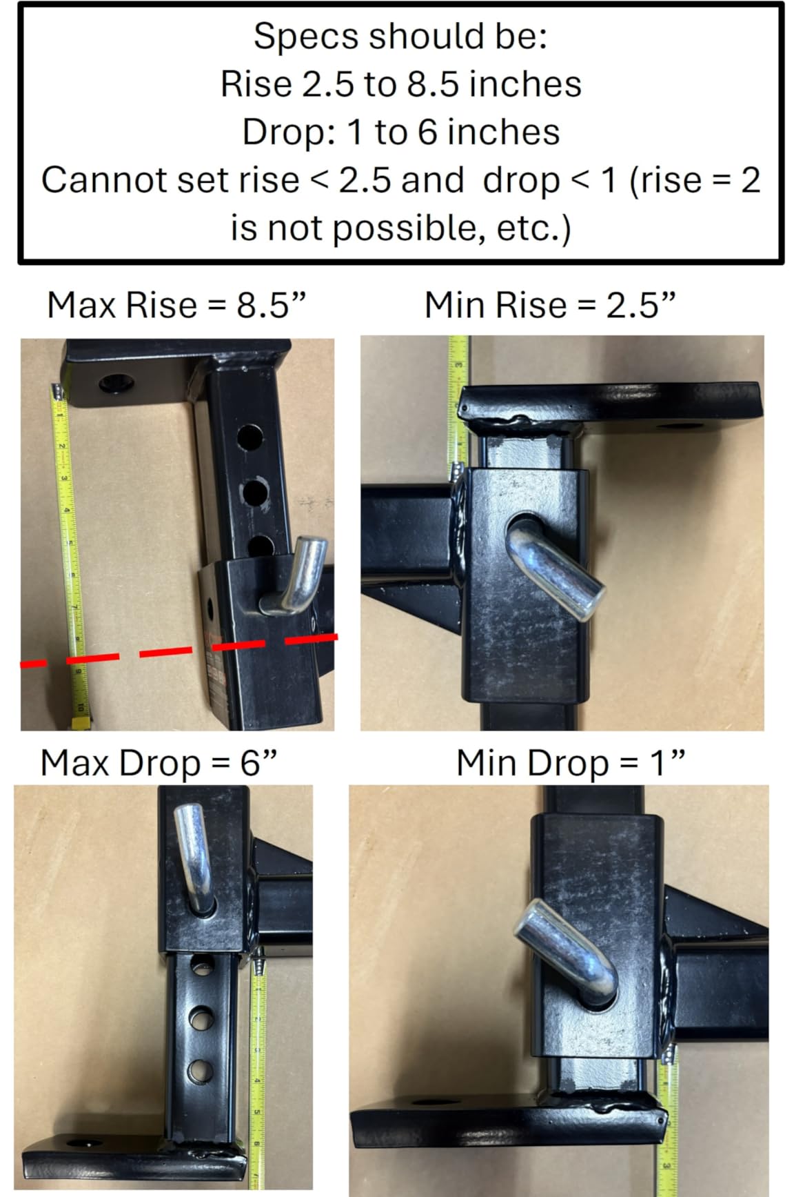 CURT Manufacturing 45812 Adjustable 2
