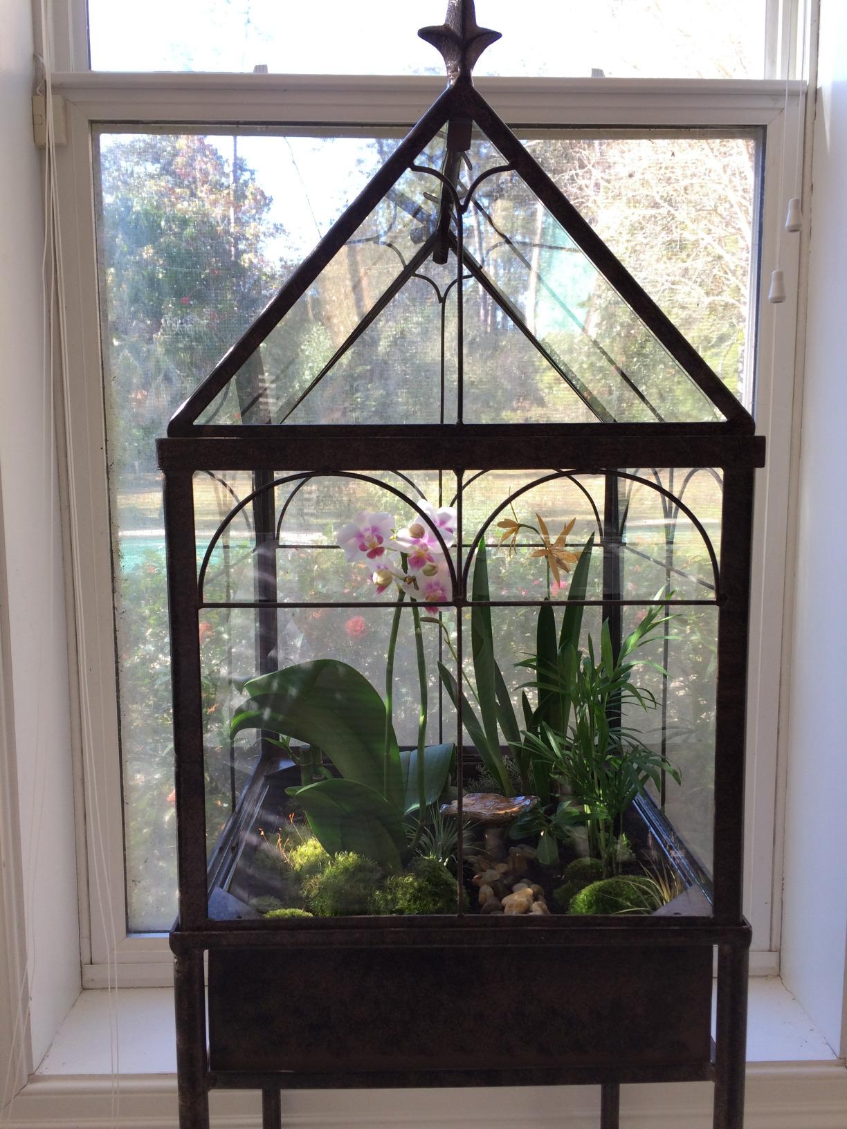 H Potter Freestanding Glass Wardian Case Plant Stand, Large Terrarium | Handcrafted, Real Glass, Botanical Display, Houseplants, Decorative Decor customer photo 1