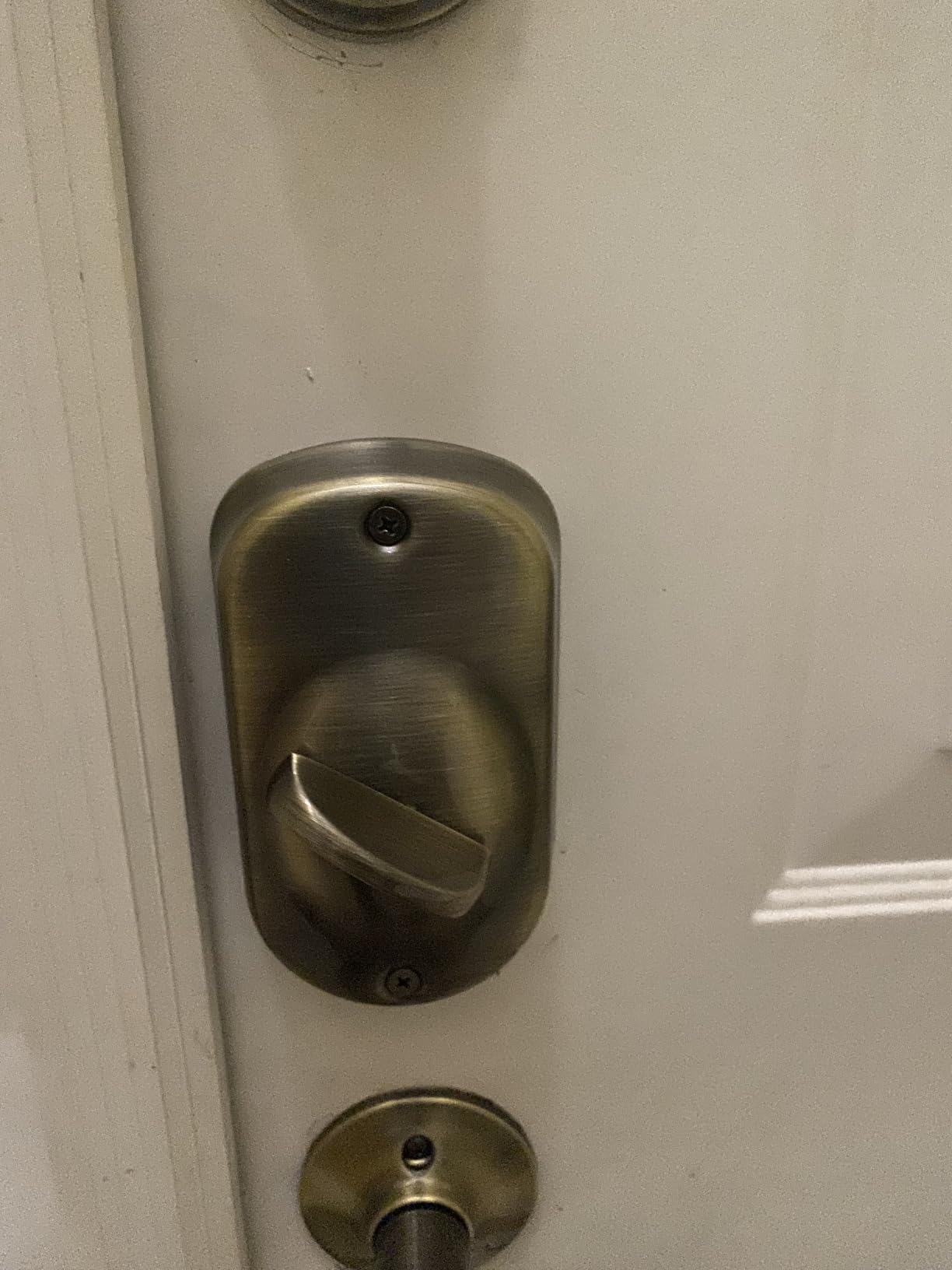 Schlage Electronic Keypad Deadbolt Lock, Camelot Trim, Satin Nickel | Keyless entry door lock, Push button keypad deadbolt, Key backup included, Certified security, Easy install, BE365 customer photo 1