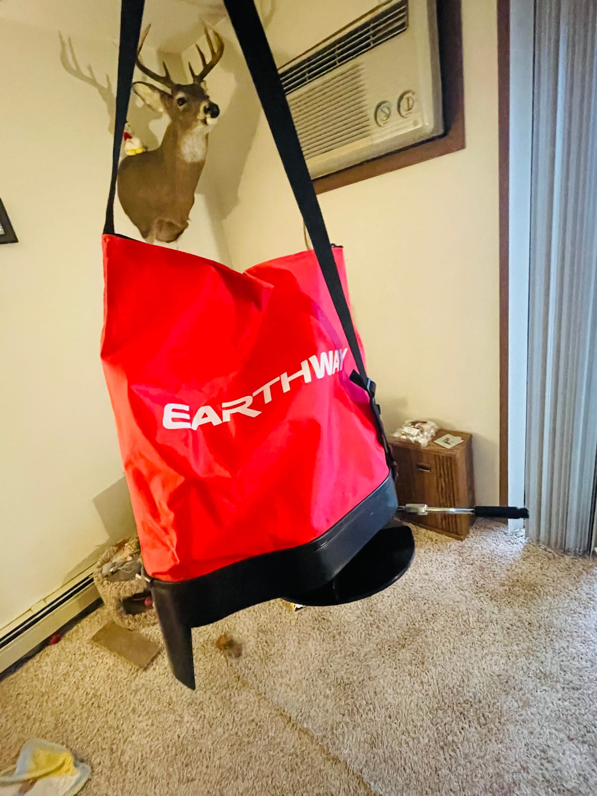 EarthWay Products 2750 25lb Nylon Bag Seeder Spreader - Red, Durable, Water Resistant, Food Plot Equipment, Seed Spreader, Grass Seeder Made for Hunters, Farmers, Gardeners, Lawn Maintenance customer photo 2