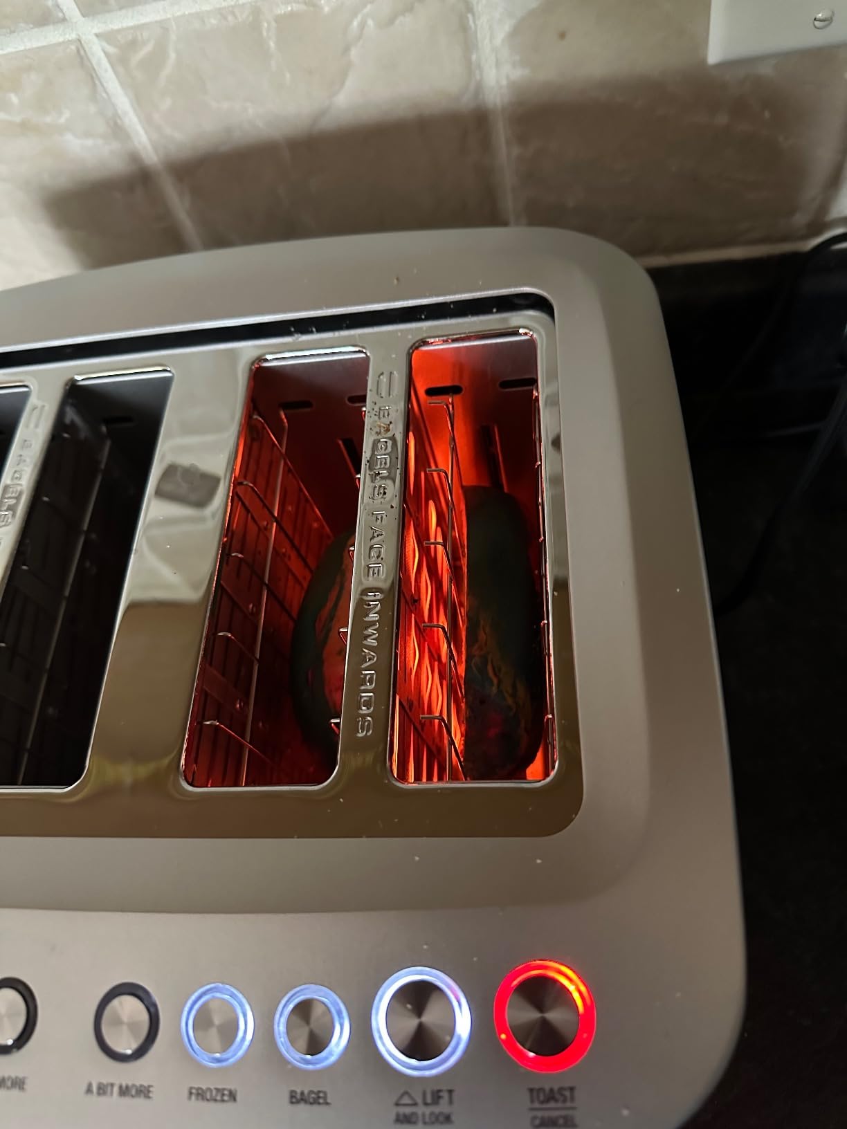 Breville BTA840XL Die-Cast Smart Toaster, 4 Slice, Brushed Stainless Steel | Toast bagels and thick bread evenly in wide slots with variable browning control | Includes 'A Bit More' and 'Lift & Look' customer photo 1
