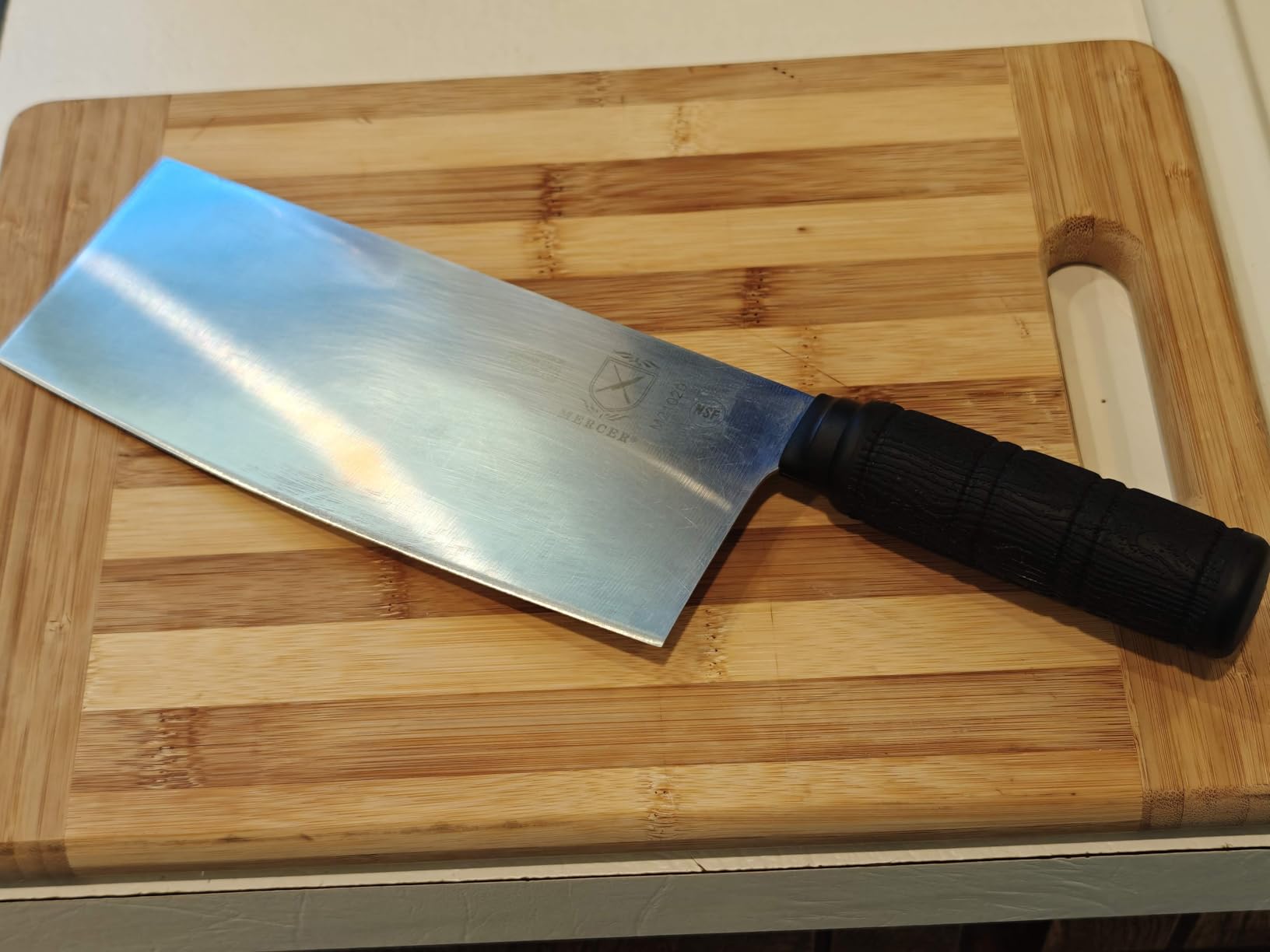 Mercer Culinary Asian Collection Chinese Chef's Knife with Santoprene Handle customer photo 2
