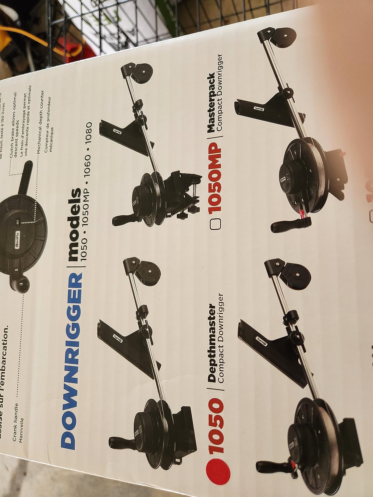 Scotty #1050MP Depthmaster Manual Downrigger, Display Packed w/ Rod Holder & Clamp Mount, Black | Non-Permanent Clamp-on Bracket customer photo 1