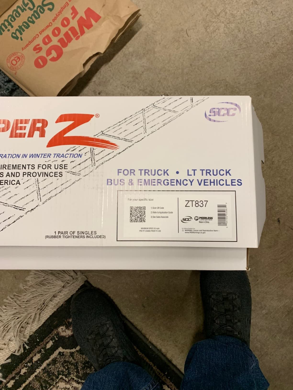 Security Chain Company ZT896 Super Z Heavy Duty Traction Tire Chains for Full Size Trucks and SUVs, Lightning Fast Install with Built-in Rubber Tensioners, Set of 2 customer photo 2