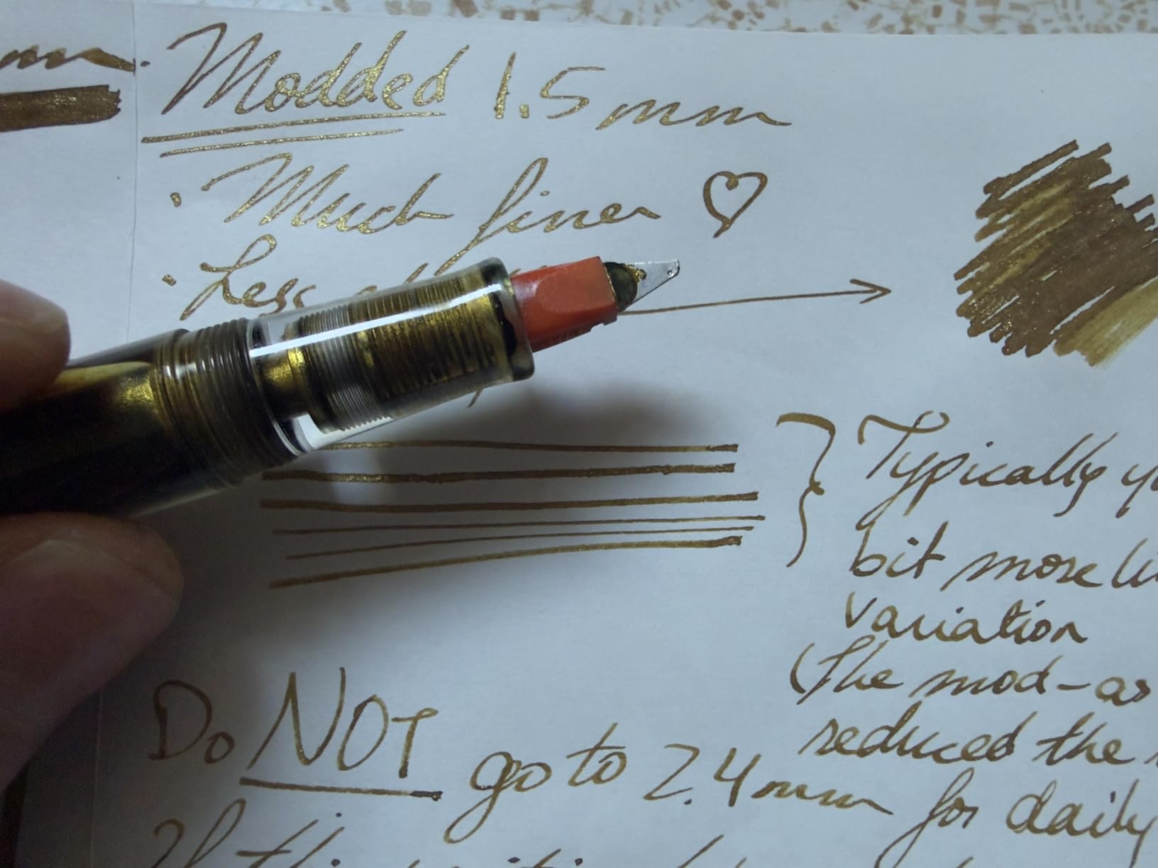 Pilot Parallel Calligraphy Pen Set, 2.4mm Nib with Black and Red Ink Cartridges (90051) customer photo 1