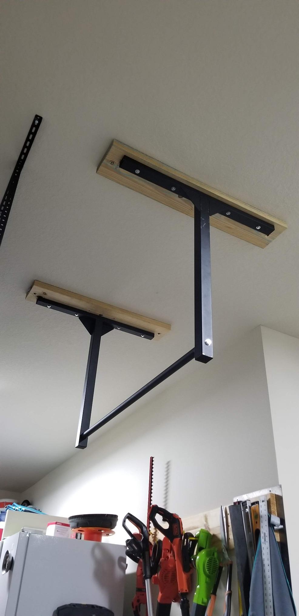 Stud Bar Pull-Up Bar for 9 ft Ceilings, Wall/Ceiling Mount, 600 lb Capacity | 48