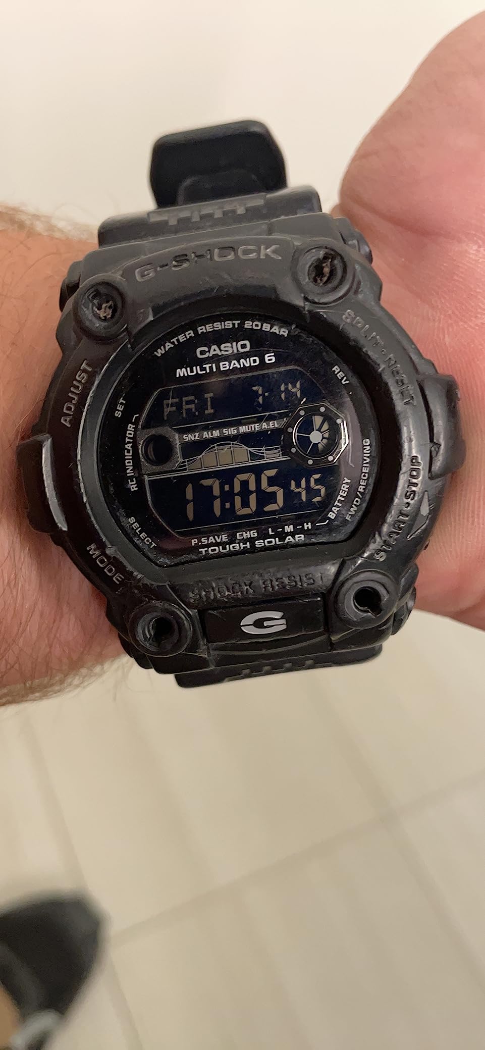Solar Atomic Rescue GW7900B Black/Black One Size - G-Shock Tough Solar Atomic Watch customer photo 2