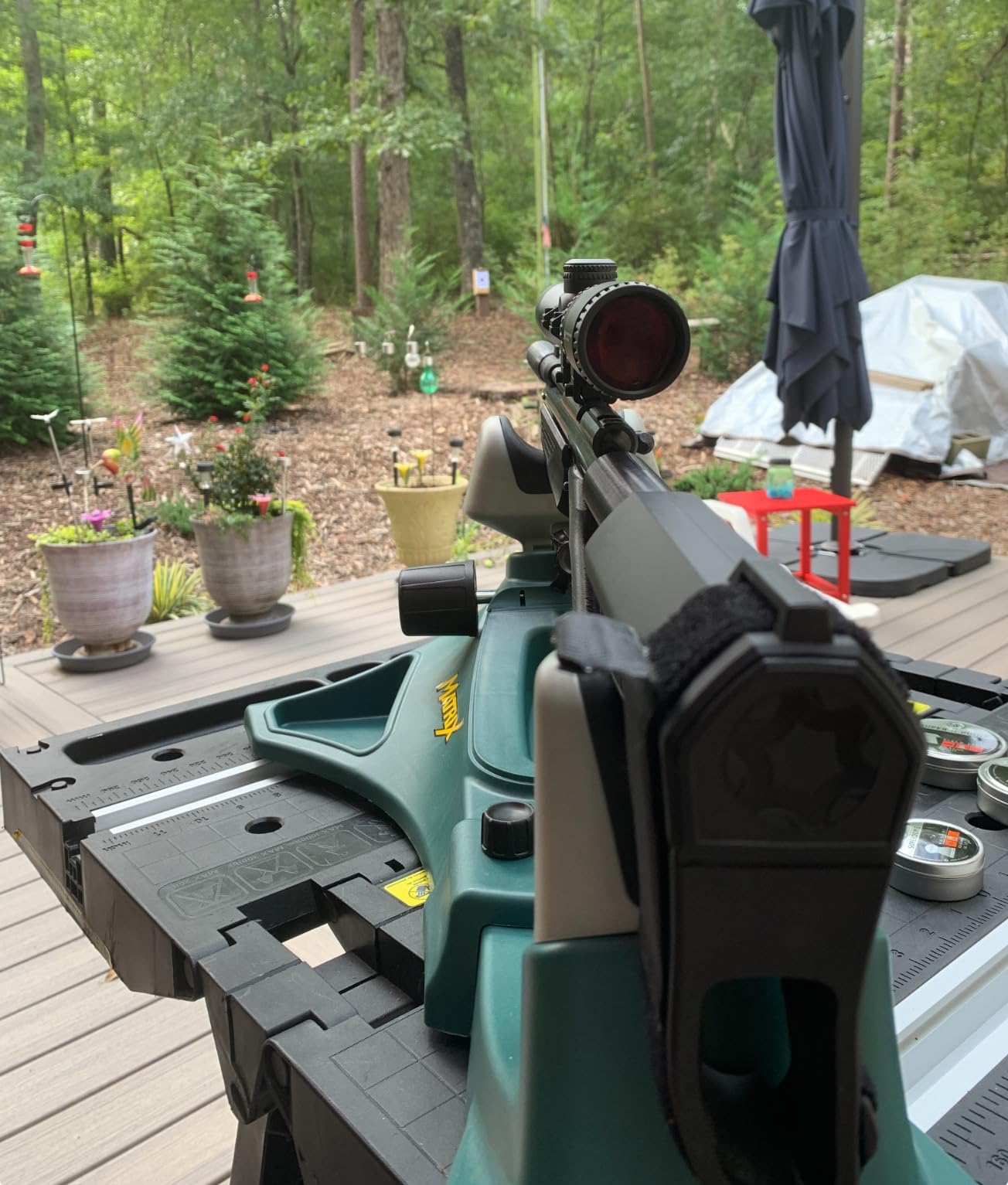 Caldwell Matrix Rest, Modular Frame | Rifle and Pistol Rest, Adjustable Elevation & Length, Portable, Built-In Storage, Polymer customer photo 2