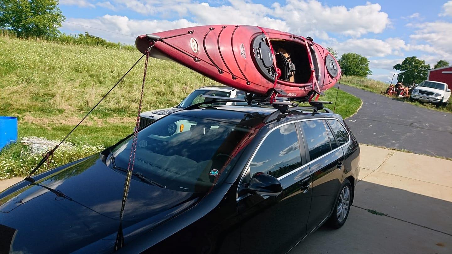 Malone Downloader Folding J-Style Universal Car Rack Kayak Carrier with Bow and Stern Lines customer photo 2