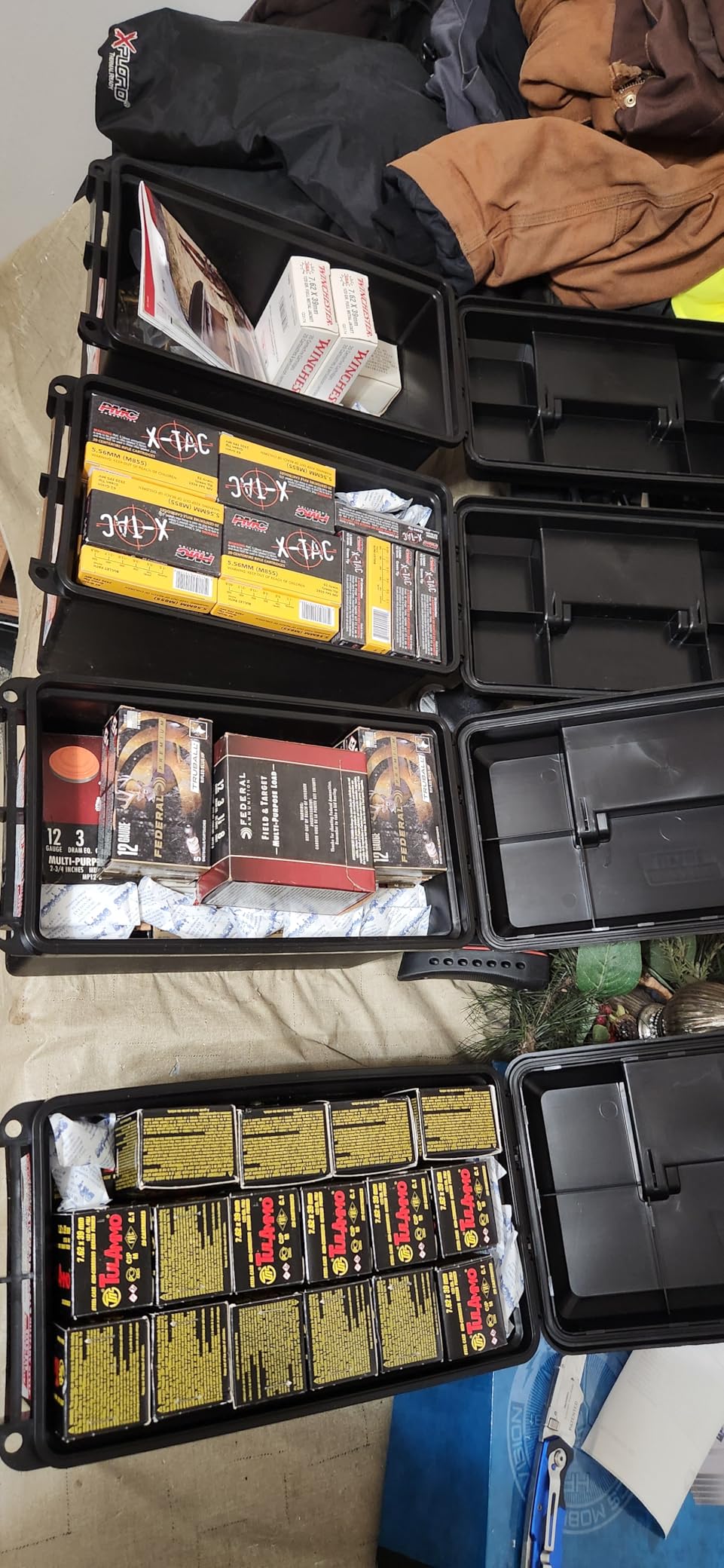 MTM AC50C-40 Ammo Can, 50-Caliber, Heavy-Duty Dual Latching System, Rugged Polypropylene Plastic, O-Ring Seal System, Water Resistant, Bulk Ammo Storage, USA Made, Black customer photo 2