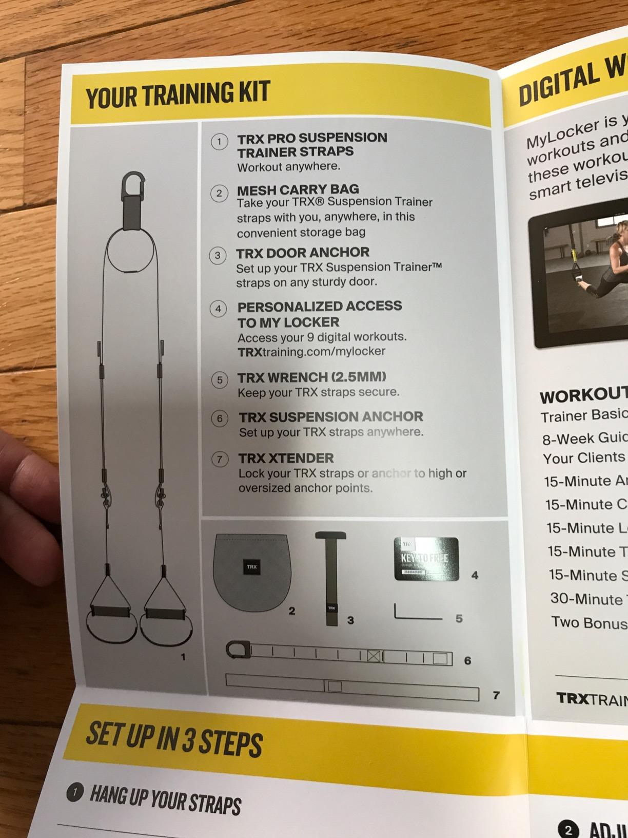 TRX Pro3 Home Gym System - Professional-Grade Suspension Trainer for Strength Training, HIIT, Cardio & Full-Body Workouts, Durable Design with Indoor & Outdoor Anchors customer photo 1