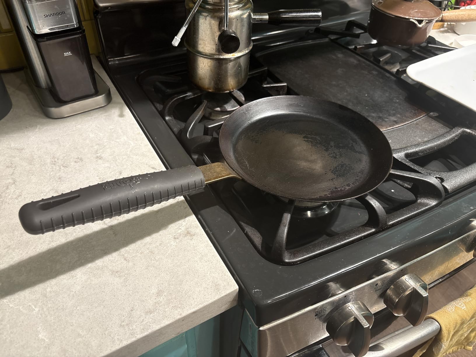 Matfer Bourgeat Black Carbon Steel Crêpe Pan, 9 1/4