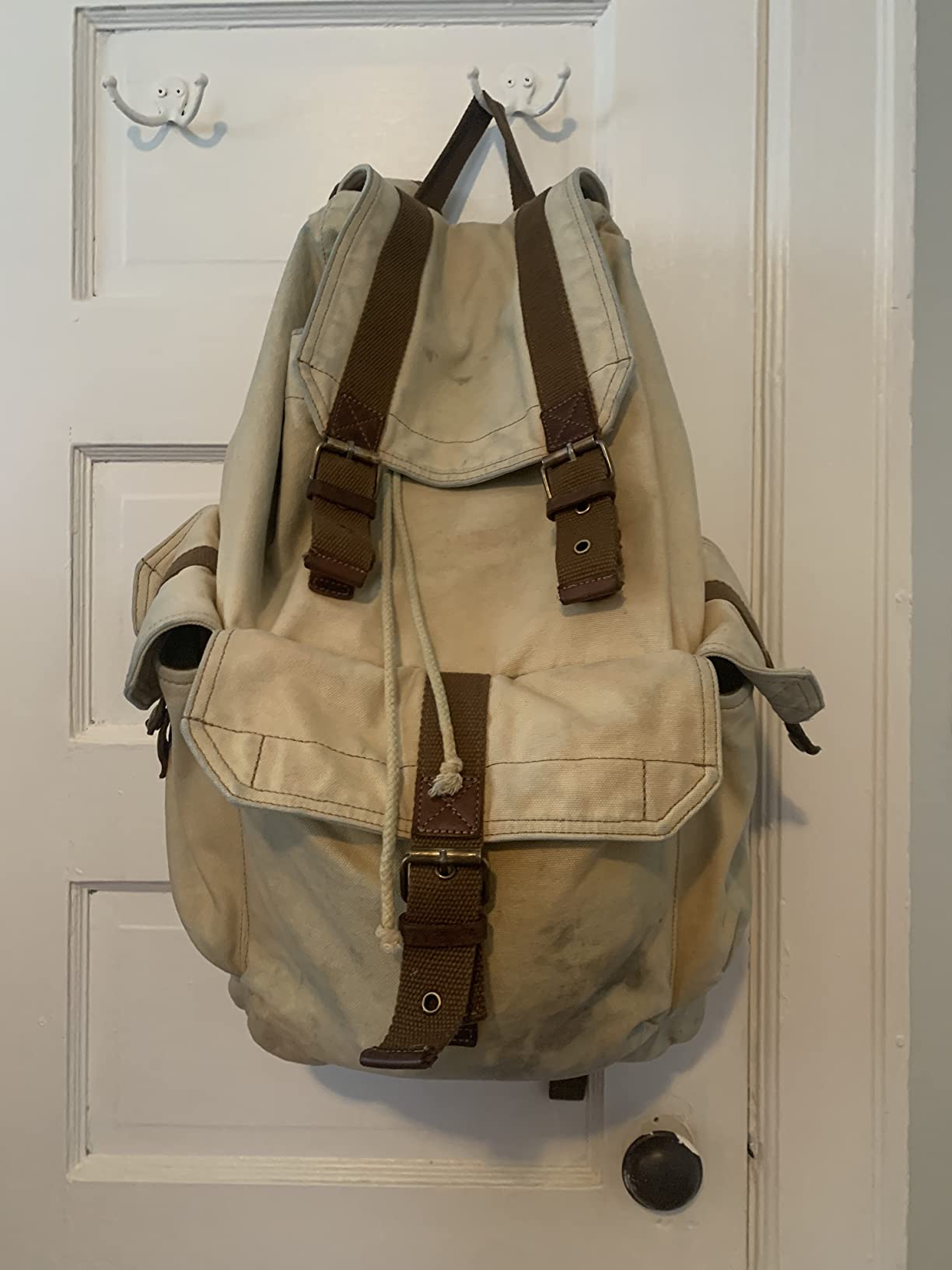 GOOTIUM 21101AMG Specially High Density Thick Canvas Backpack Rucksack, Field Tan, Large customer photo 1