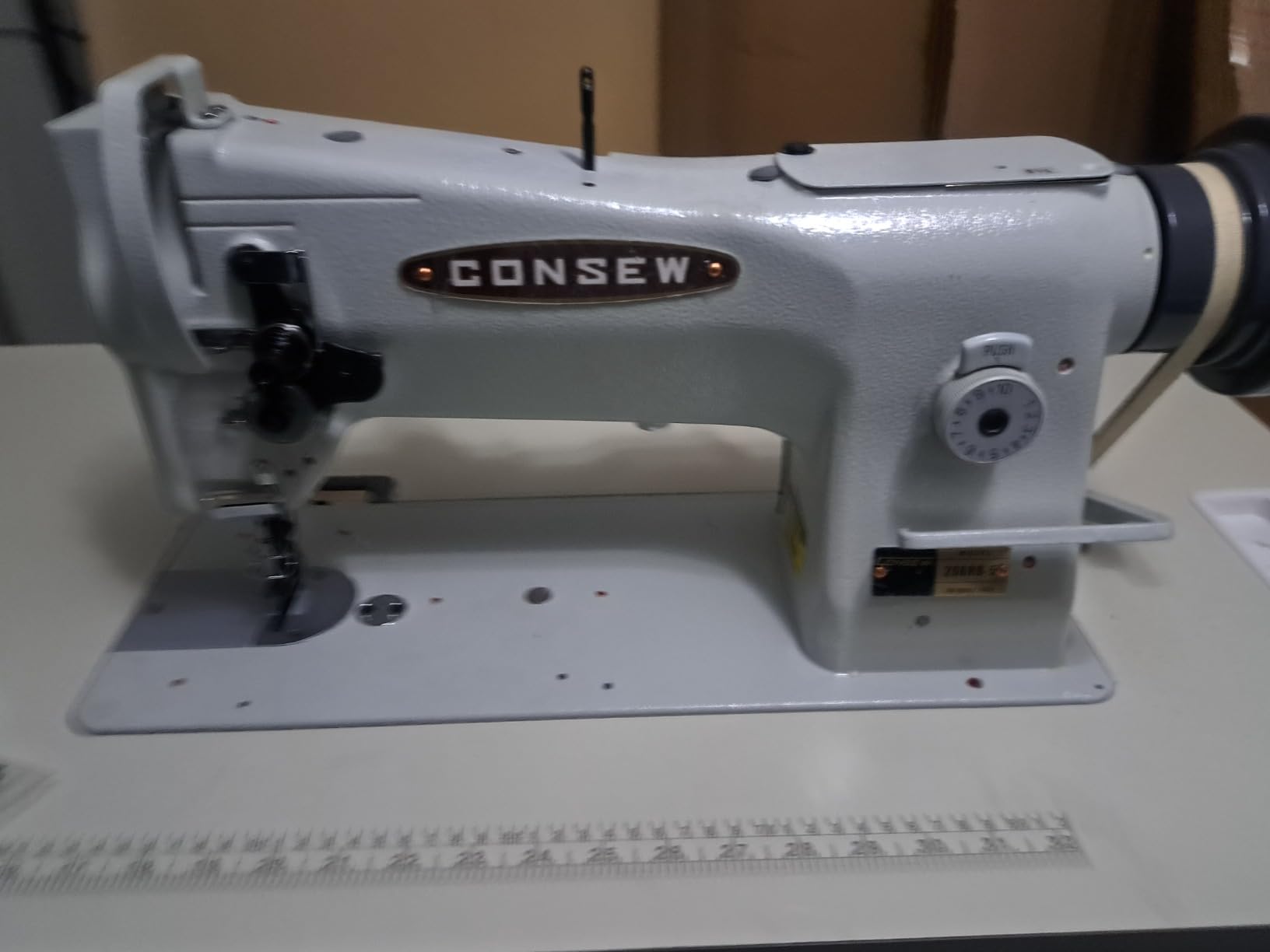 Consew 206RB-5 Walking Foot Upholstery Machine w/Table & Motor (Table Comes Assembled) customer photo 1
