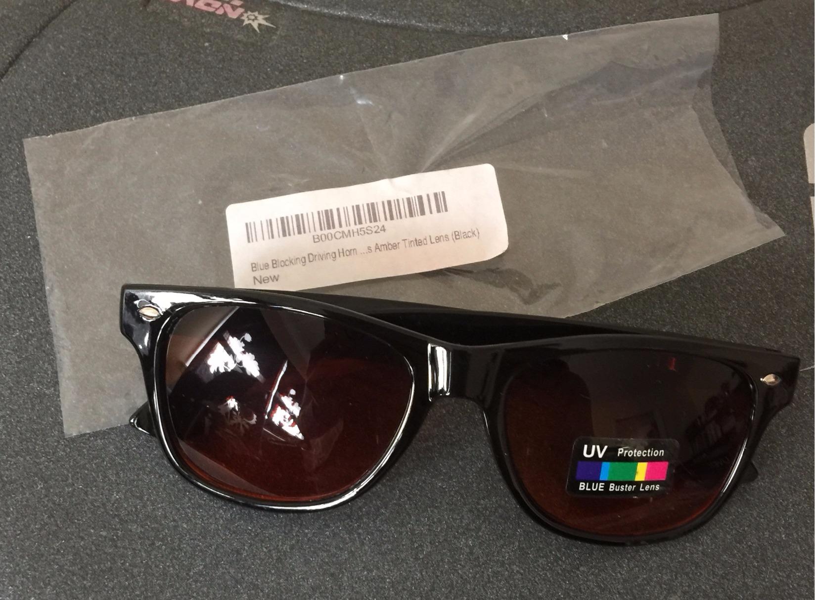 Blue Blocking Driving Amber Tint Lens Sunglasses customer photo 1