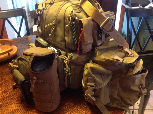 G.P.S. Tactical Range Backpack | Tan | 3 Handguns Capacity | Molle Webbing | Durable Waterproof Stain-Resistant Shooting Tactical Gear customer photo 1
