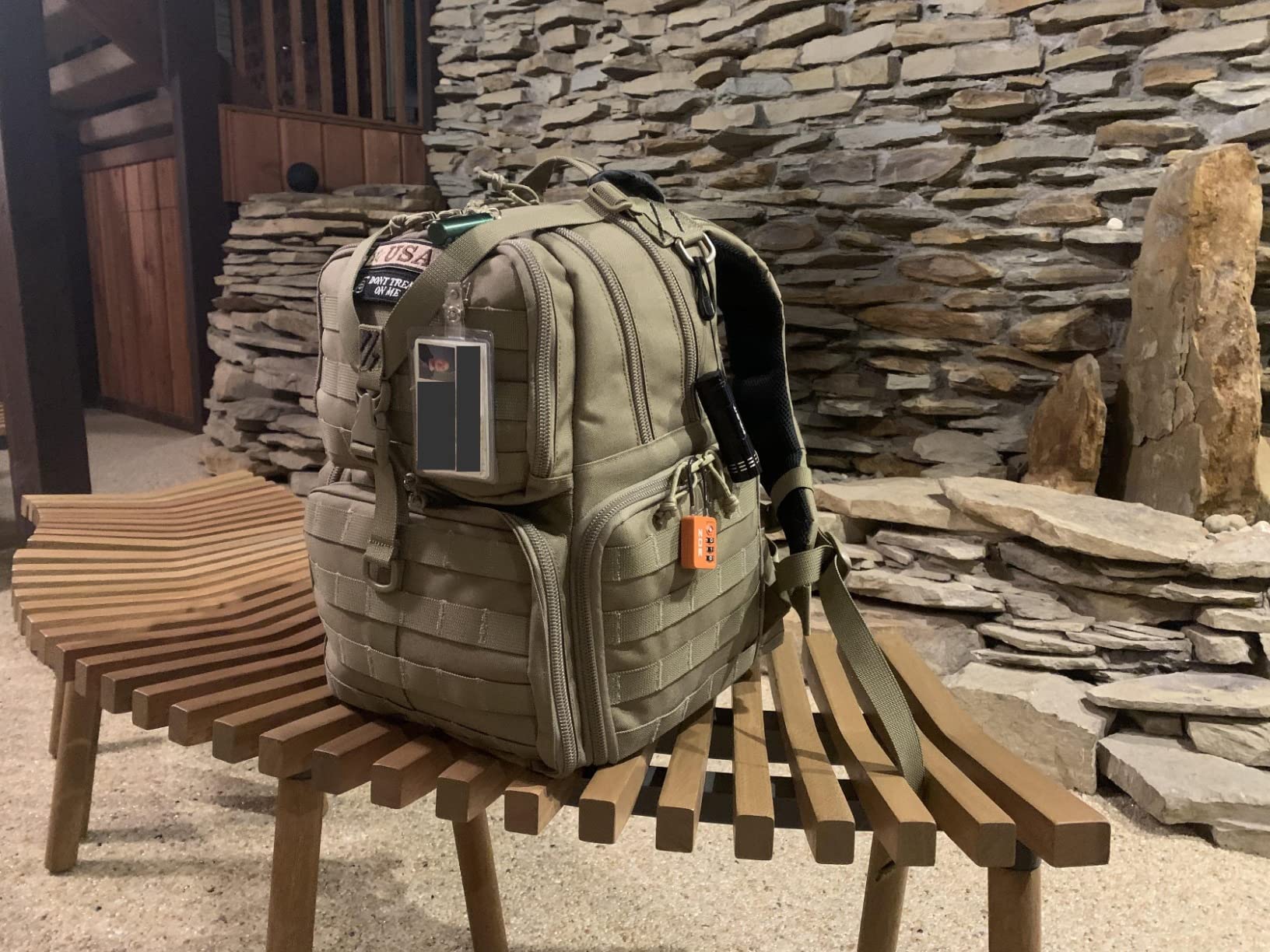 G.P.S. Tactical Range Backpack | Tan | 3 Handguns Capacity | Molle Webbing | Durable Waterproof Stain-Resistant Shooting Tactical Gear customer photo 2