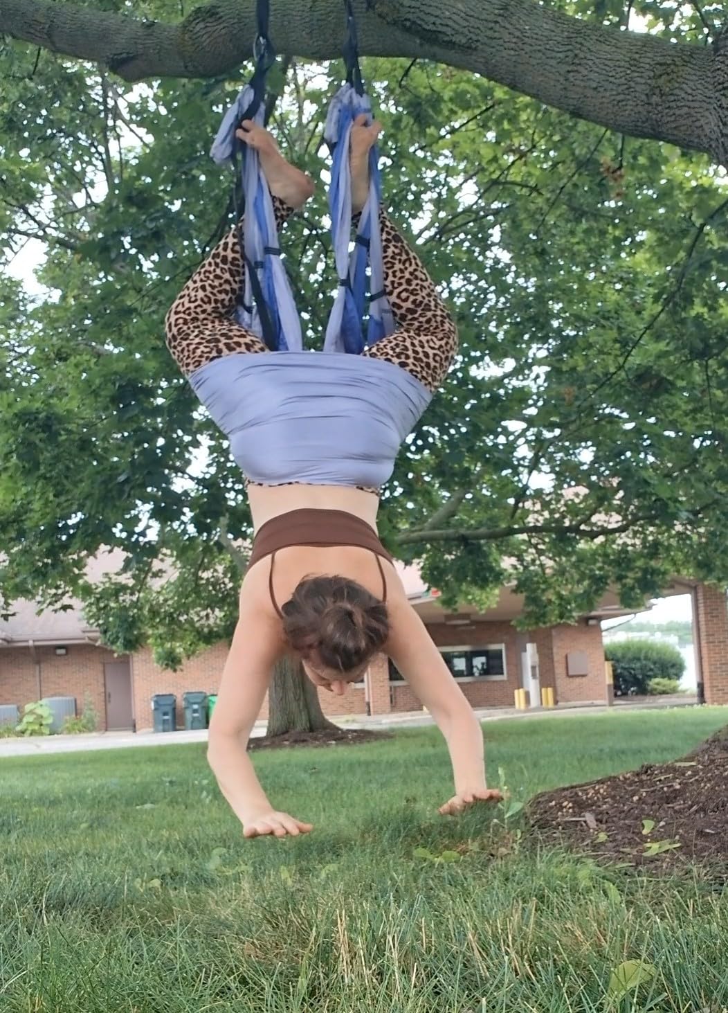 Yoga Trapeze Swing Set for Home & Outdoor | Easy Setup for Strength, Balance & Back Pain Relief | Adjustable Straps & 600lb Capacity, Includes Carrying Bag & Online Tutorials customer photo 1