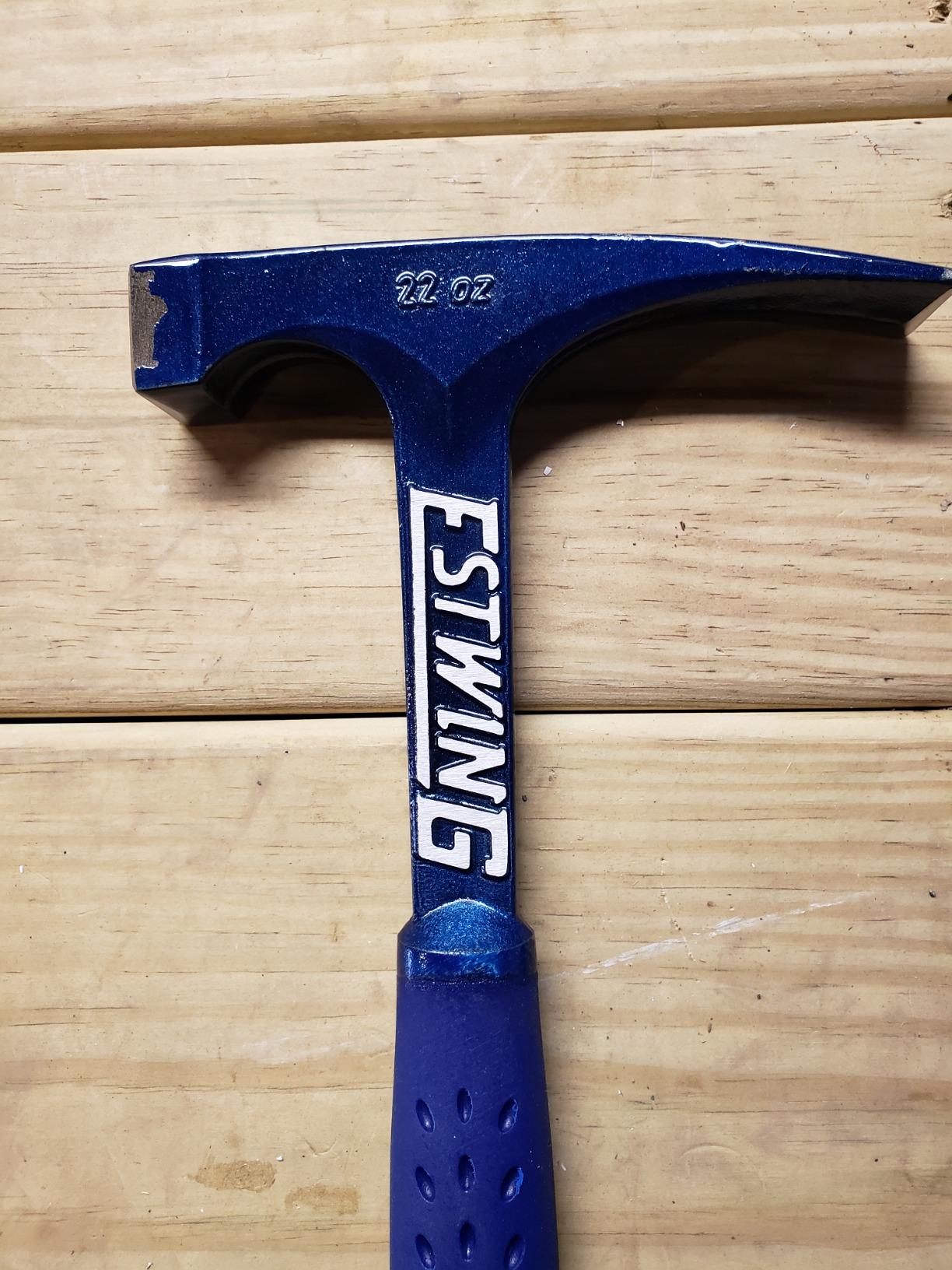 ESTWING Bricklayers/Mason's Hammer, 22 oz Brick Hammer, E6-22BLC | Made in USA, Shock Reduction Grip customer photo 1