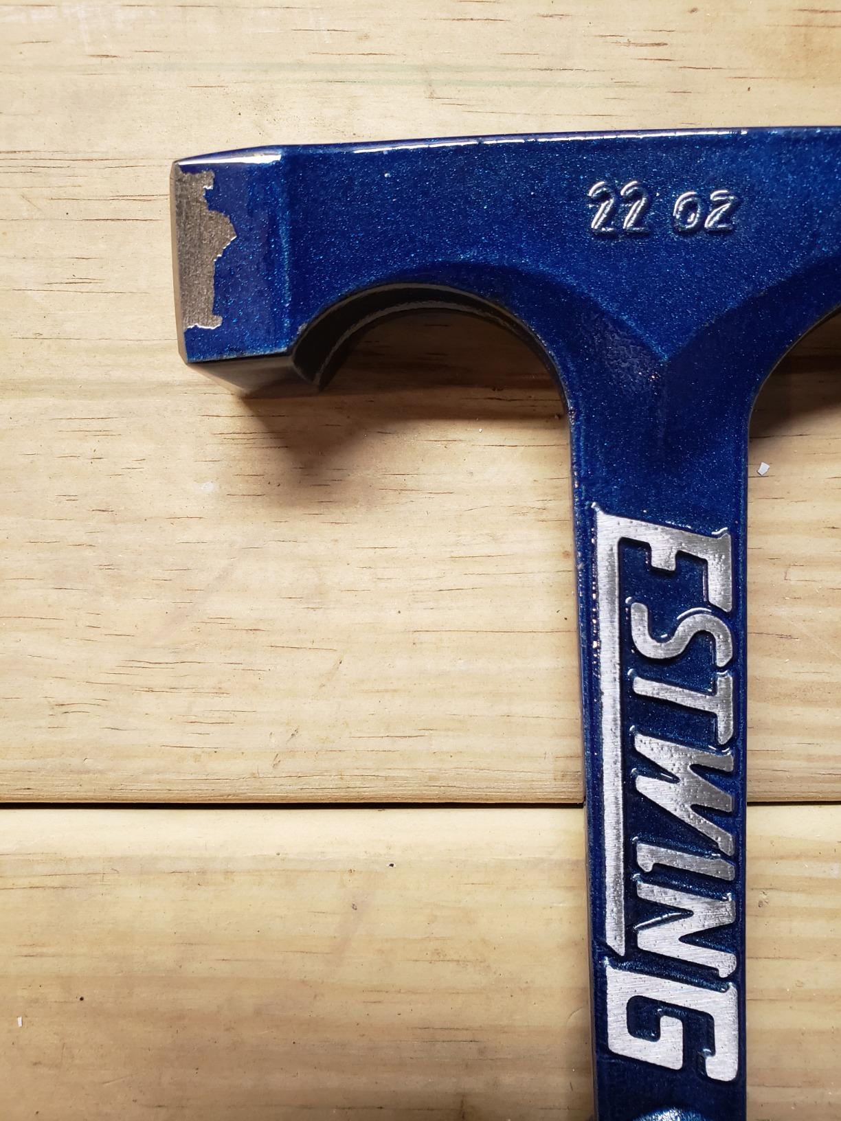 ESTWING Bricklayers/Mason's Hammer, 22 oz Brick Hammer, E6-22BLC | Made in USA, Shock Reduction Grip customer photo 2