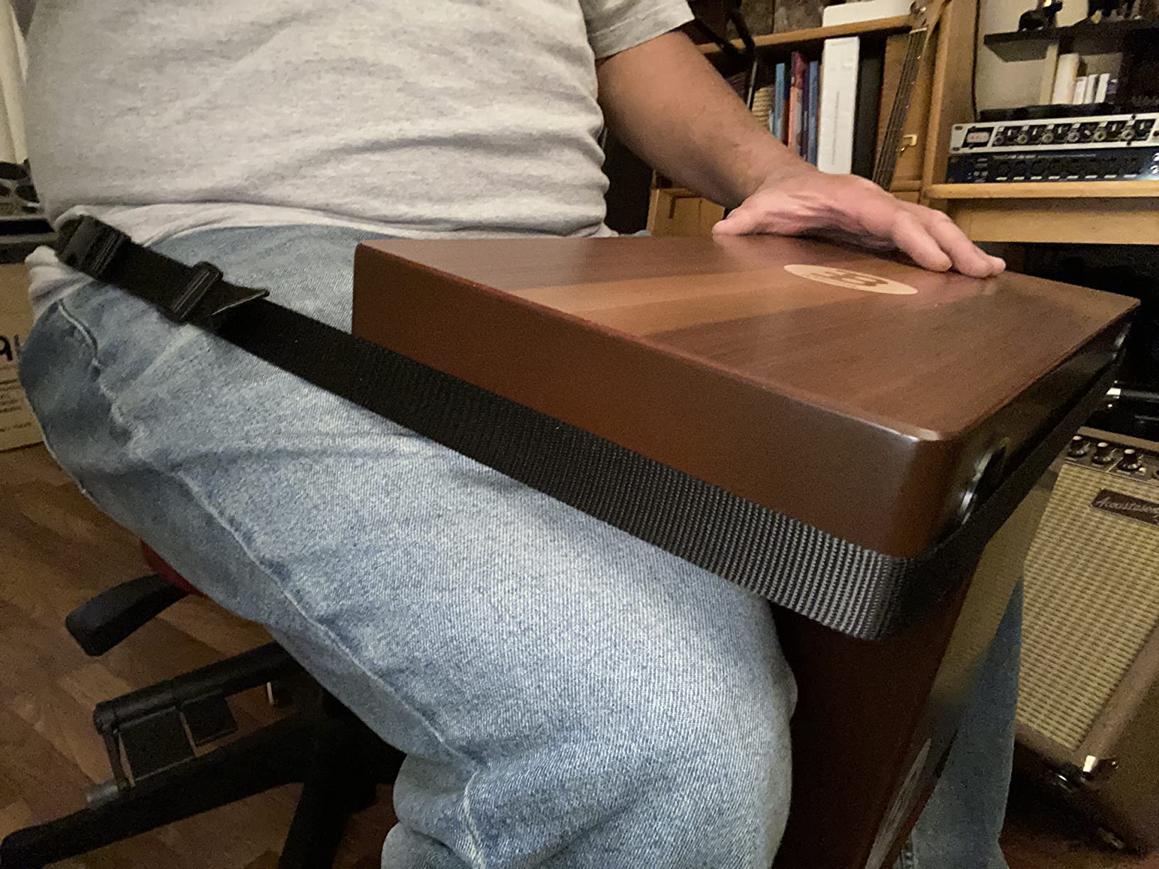 Meinl Slaptop Cajon Box Drum with Internal Snares and Forward Projecting Sound Ports - NOT MADE IN CHINA - Walnut Playing Surface, 2-YEAR WARRANTY (TOPCAJ2WN) customer photo 1