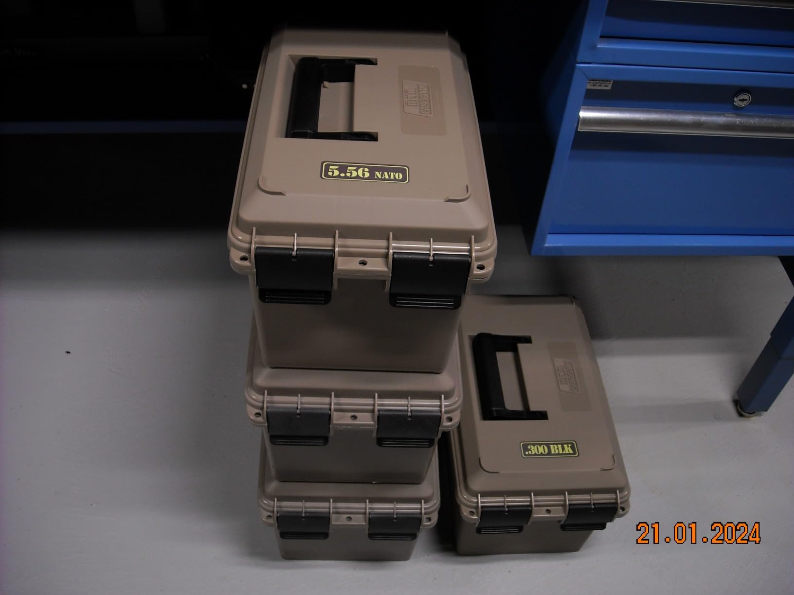 MTM TMC15 Tactical Mag Can | Fits 15 Mags of 20 or 30 Round 223/5.56 Mags, Water Resistant, Lockable, Stackable, Snap Lock Latches, USA Made customer photo 1