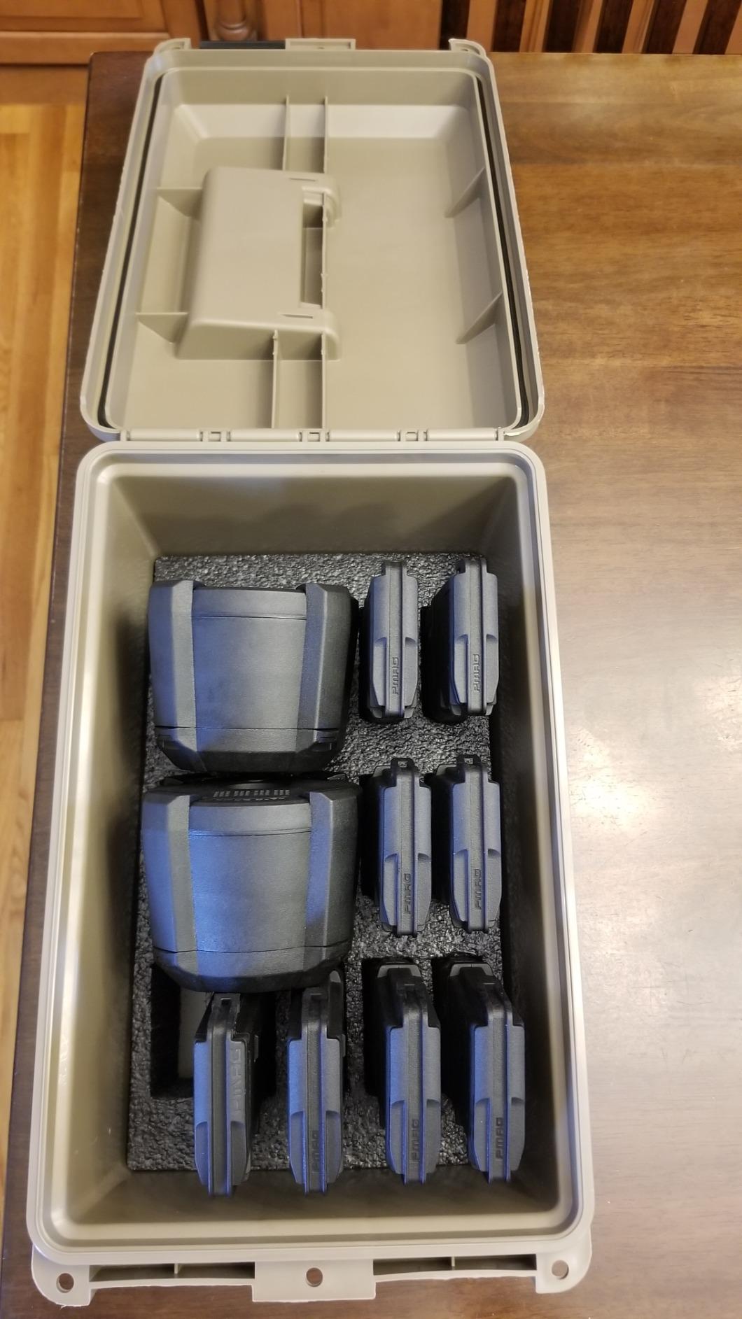 MTM TMC15 Tactical Mag Can | Fits 15 Mags of 20 or 30 Round 223/5.56 Mags, Water Resistant, Lockable, Stackable, Snap Lock Latches, USA Made customer photo 2