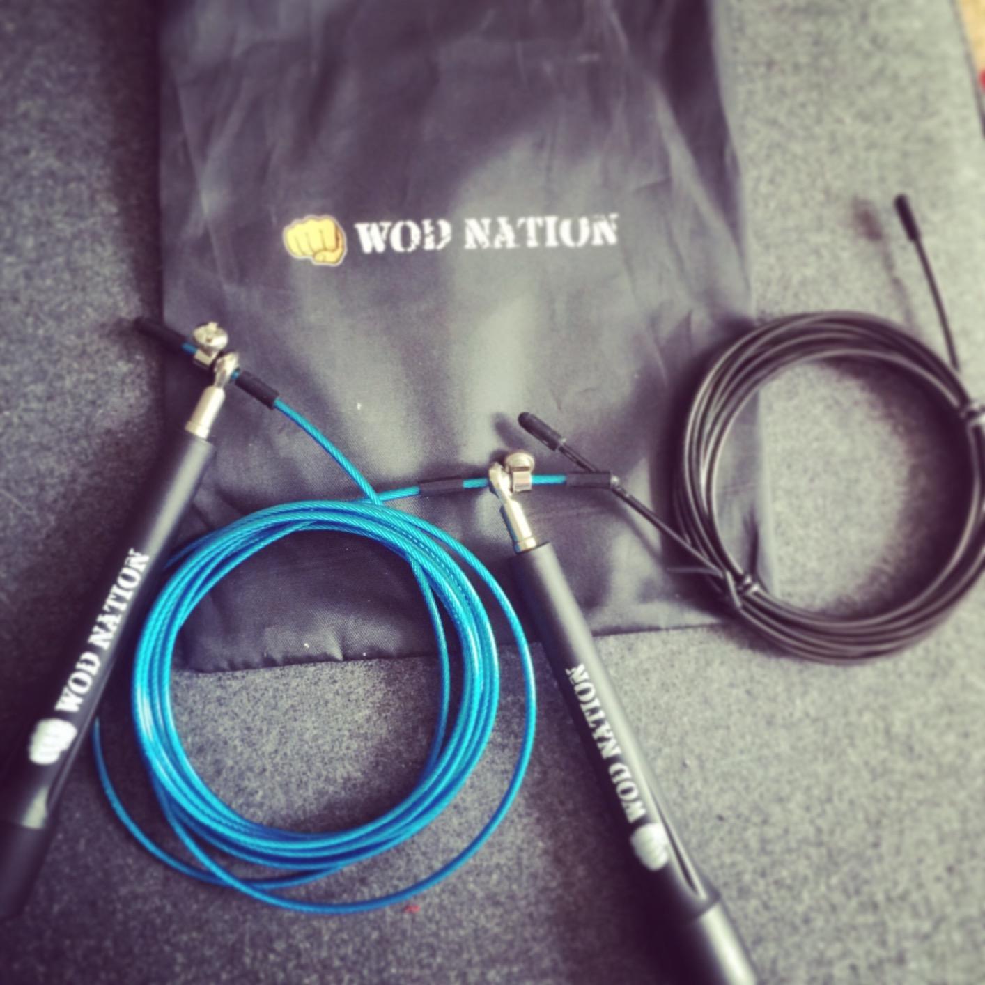 WOD Nation Adjustable Speed Jump Rope For Men, Women & Children - Blazing Fast Fitness Skipping Rope Perfect for Boxing, MMA, Endurance customer photo 2
