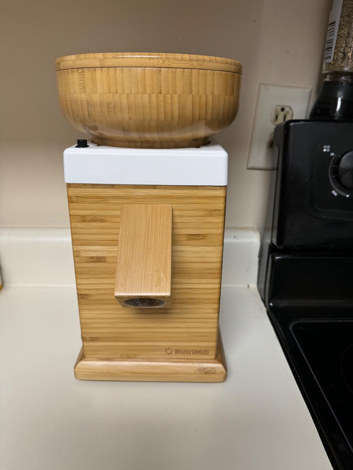 NutriMill Harvest Electric Stone Grain Mill, 450 Watt - Gold customer photo 2