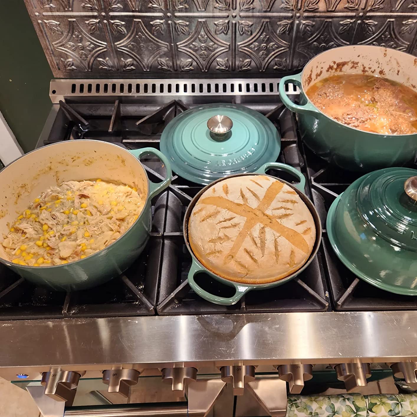 Le Creuset Enameled Cast Iron Round Dutch Oven, 5.5 qt., Flame customer photo 2
