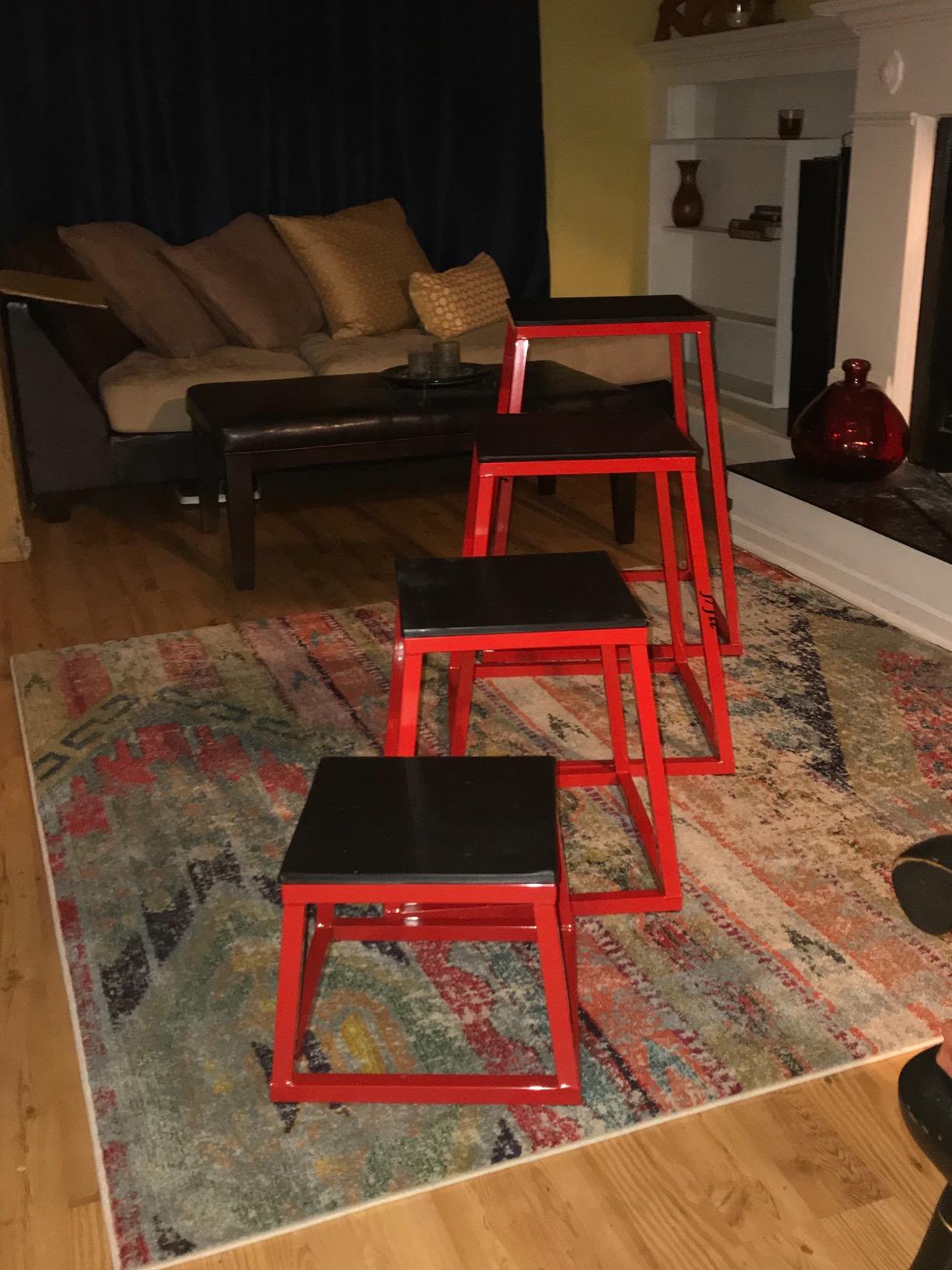 JFIT Plyometric Boxes - Made in Taiwan NO Assembly Required Single - Height Box Set and Adjustable Box Options Plyometric Platform and Jumping Agility Box for Training Conditioning Strength Training customer photo 1