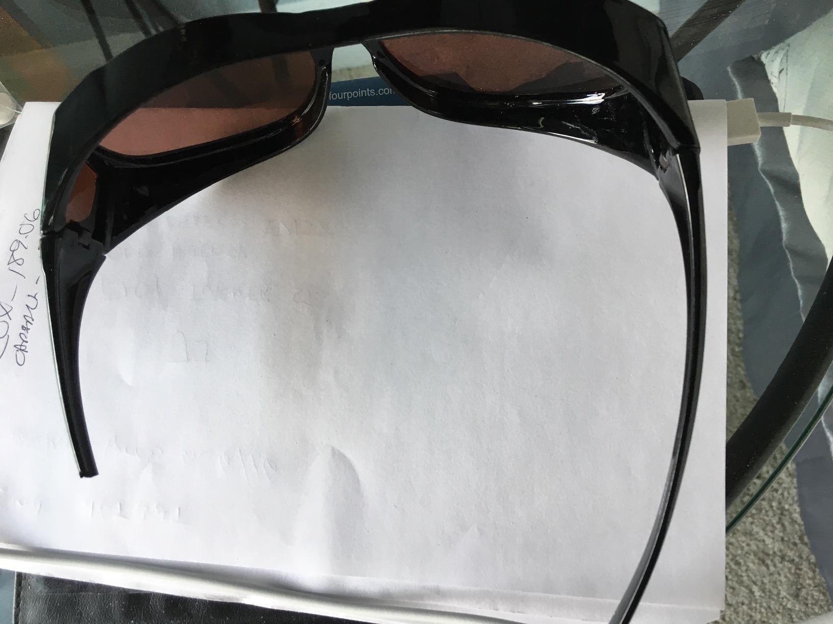 Sun Shield Fit Over Sunglasses with Blue Blocker HD Driving Lens - Wear Over Prescription Glasses Men or Women customer photo 1