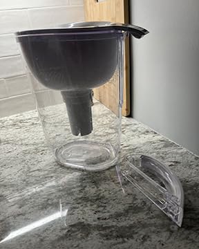 Brita Large 10 Cup Water Filter Pitcher, Includes 1 Filter, Bright White | WQA and NSF/ANSI Certified, Reduces Chlorine, Copper, Mercury & Cadmium, Lasts 2 Months, Household Essential customer photo 2