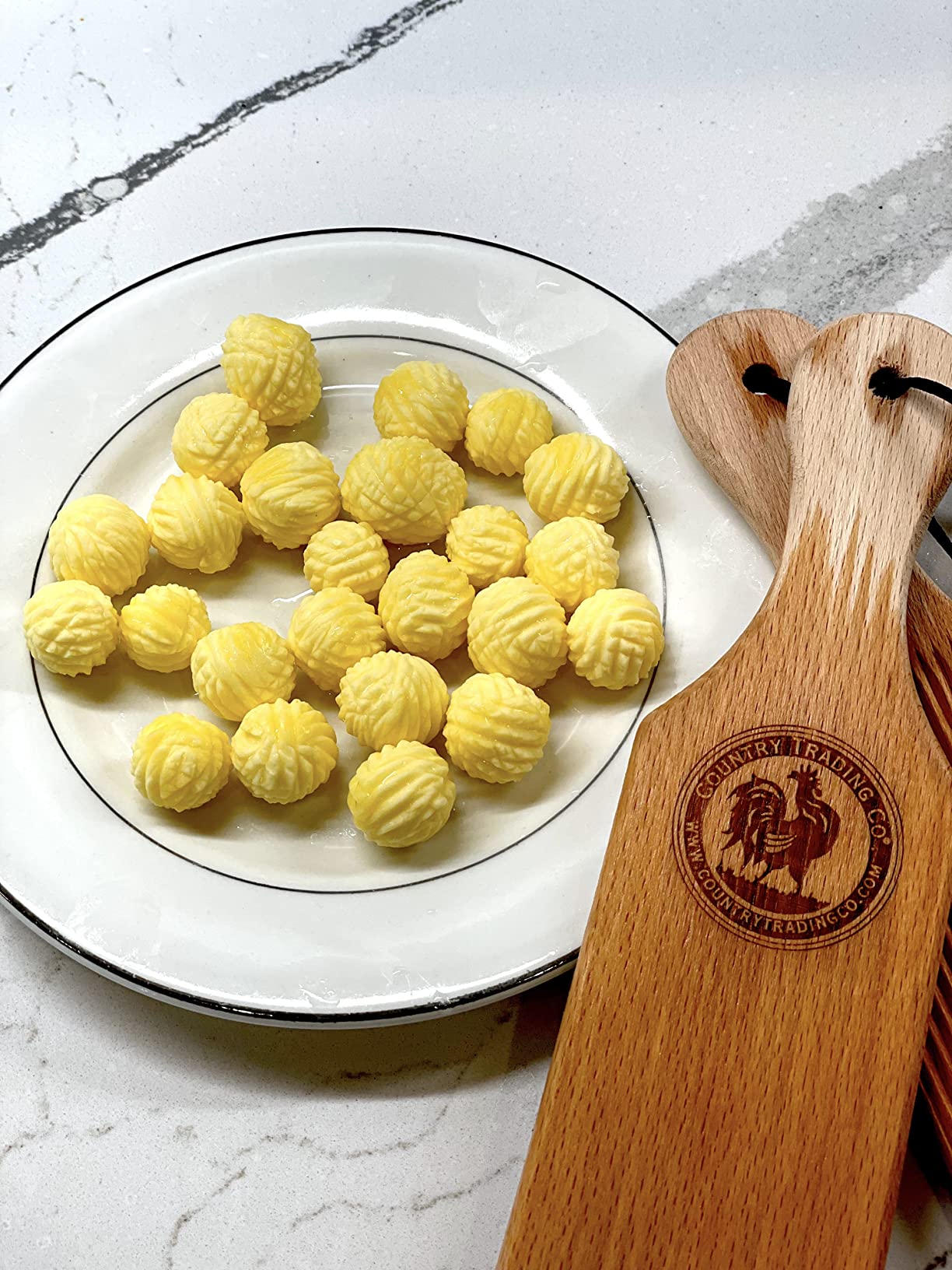 Gnocchi Boards and Wooden Butter Paddles to Easily Create Authentic Homemade Pasta and Butter Without Sticking - Set of 2 Makers - 9.5 inches customer photo 2