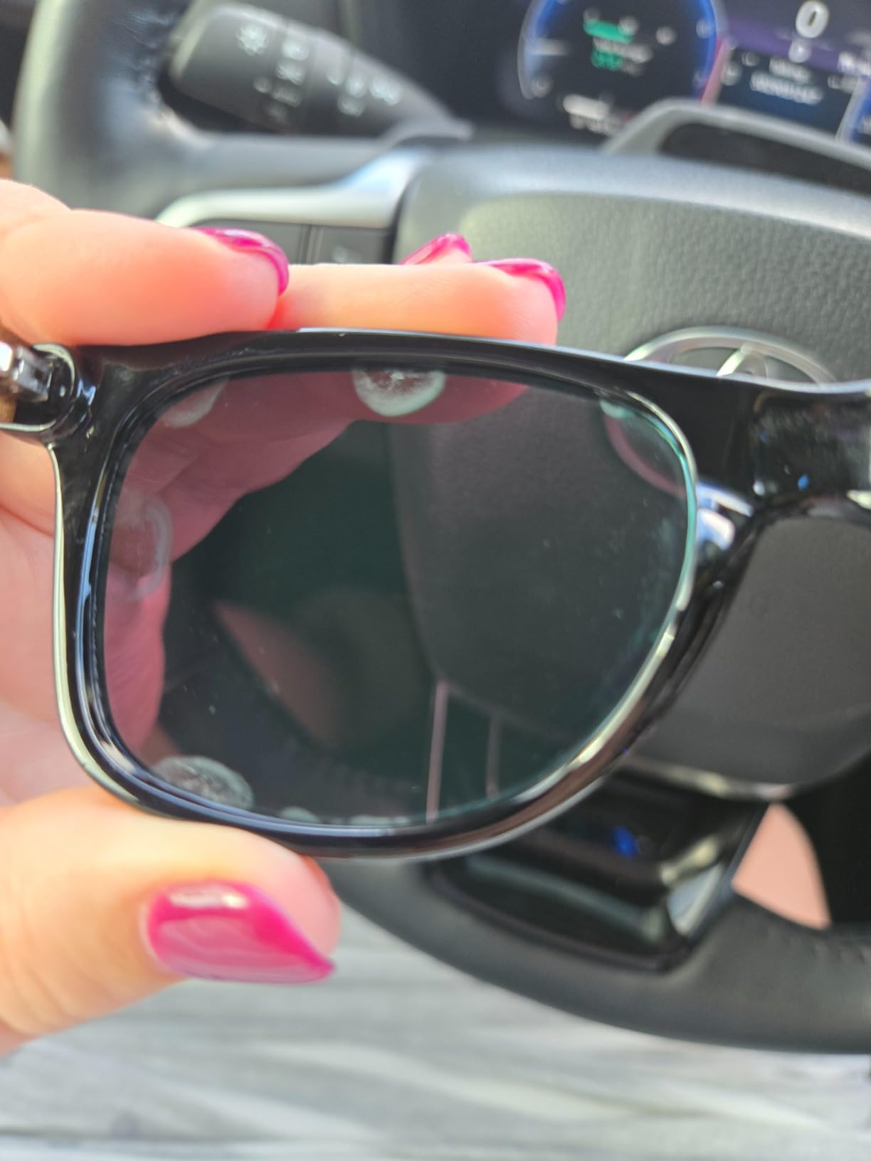 Woodies Zebra Wood Sunglasses with Green Mirrored Polarized Lenses customer photo 2