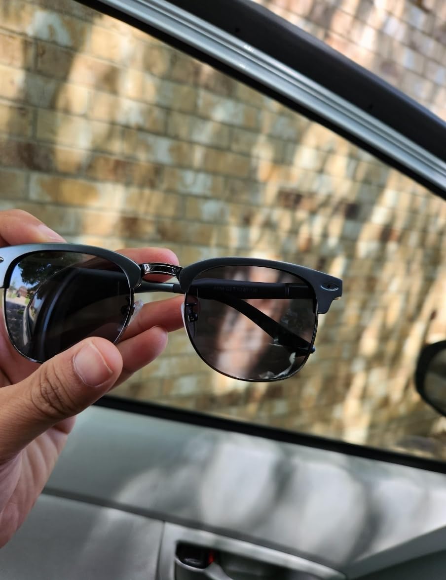 SUNGAIT Polarized Sunglasses for Men and Women, Classic Half-Frame Retro Shades for Driving, Travel, and Outdoor Activities customer photo 2