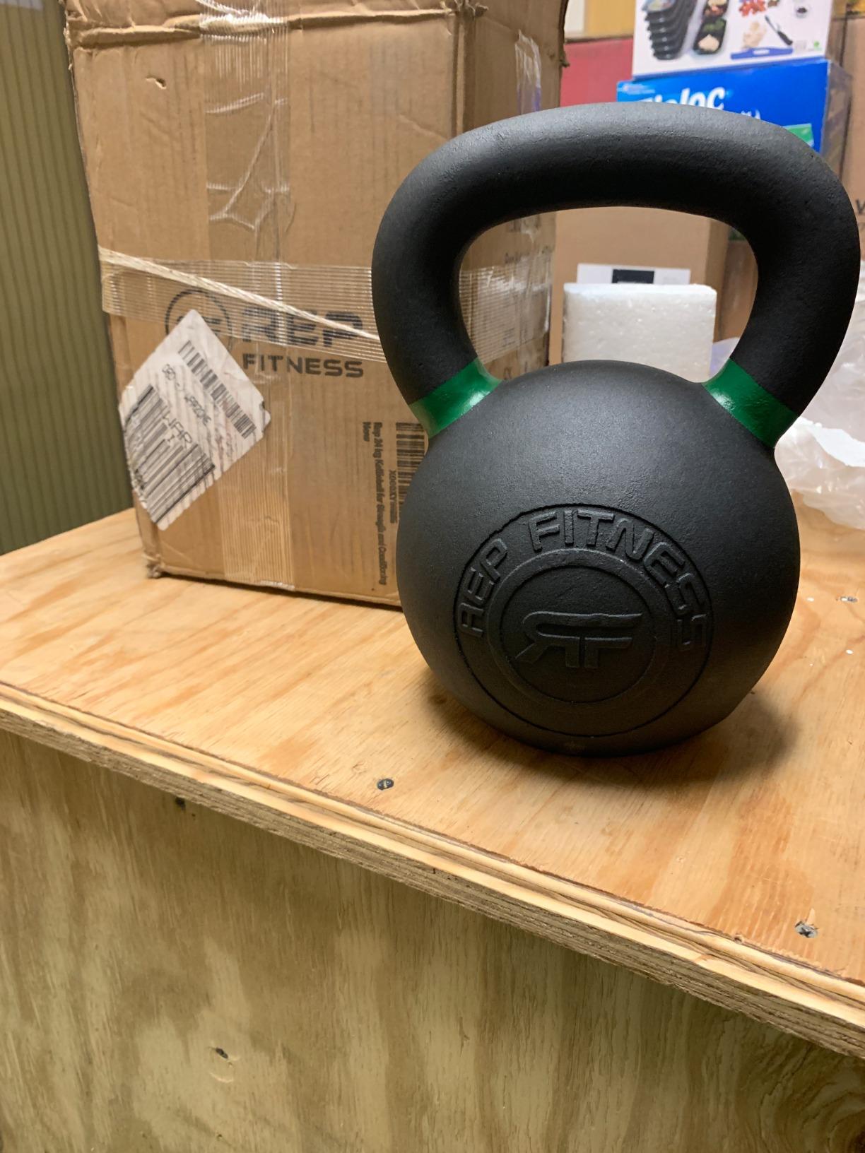 REP Fitness Kettlebell Set and Singles, 4kg to 24kg, 9lb to 53lb Weight Range, Cast Iron, Strength Exercise Training, Home Gym, Power Workout Equipment, Free Weights, Dumbbell Alternative customer photo 1