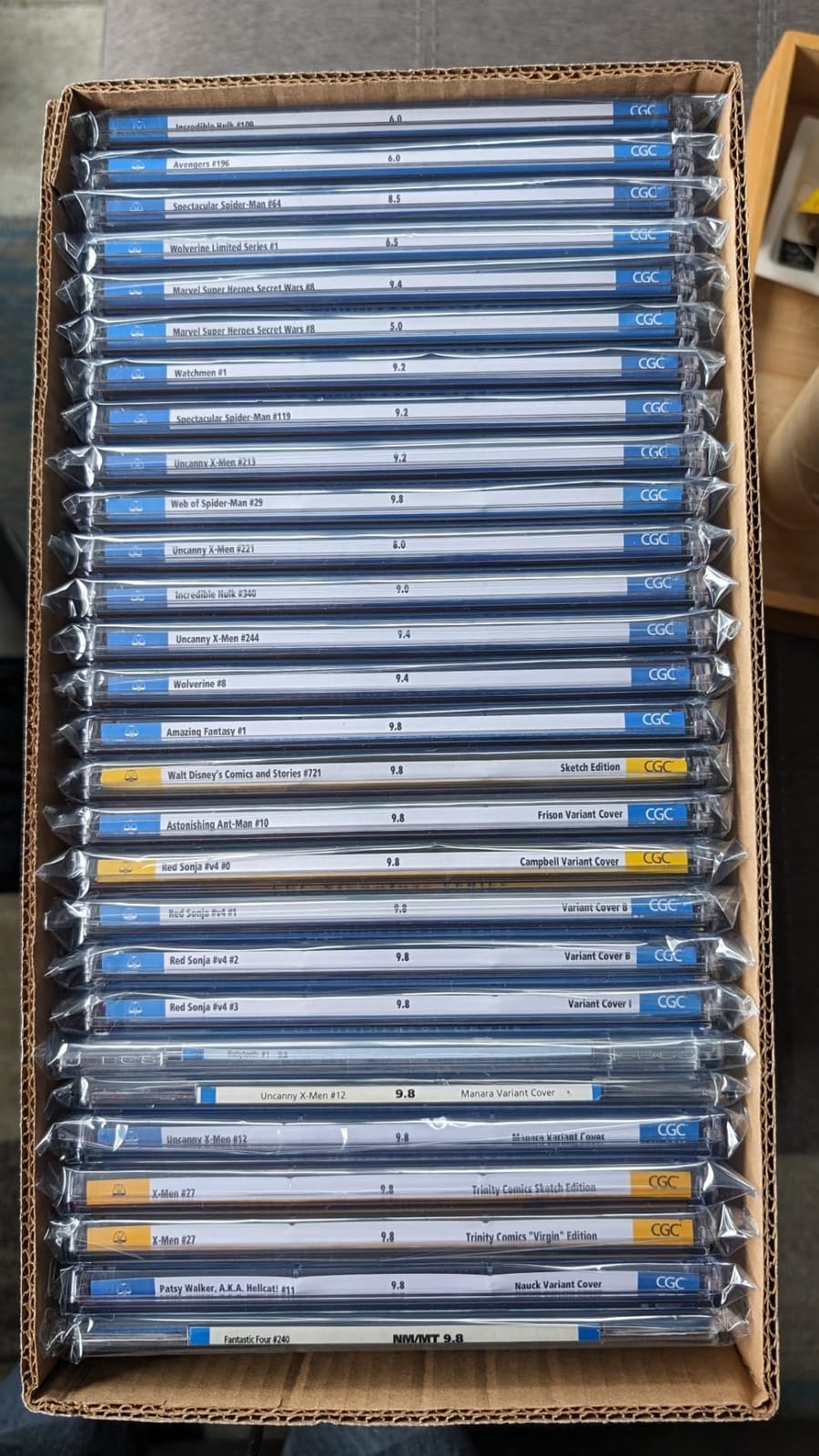 Max Protection CGC Graded Comic Book Storage Boxes - Heavy-Duty - 4 Count | Slab Case Organizer, 200 lb Test Double-Wall Corrugated, Made in USA customer photo 2