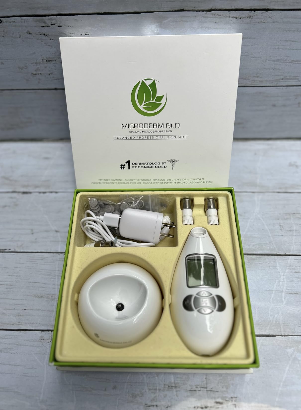 Microderm GLO Diamond Microdermabrasion Machine - Dermabrasion & Anti Aging Wrinkle Skincare - Home Facial Treatment System - Blackhead Remover & Exfoliator for Acne Scars customer photo 2