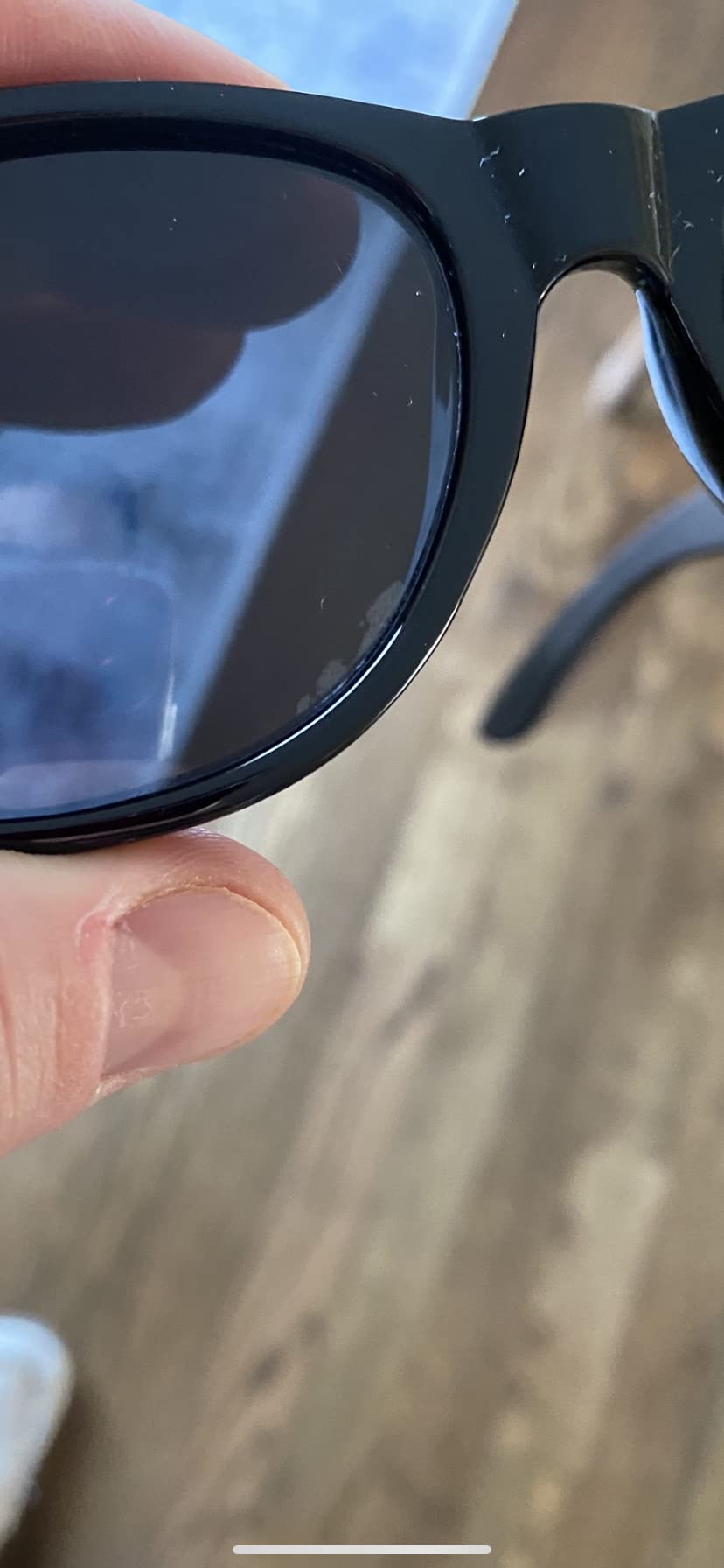 Woodies Ebony Wood Sunglasses with Black Polarized Lenses customer photo 1