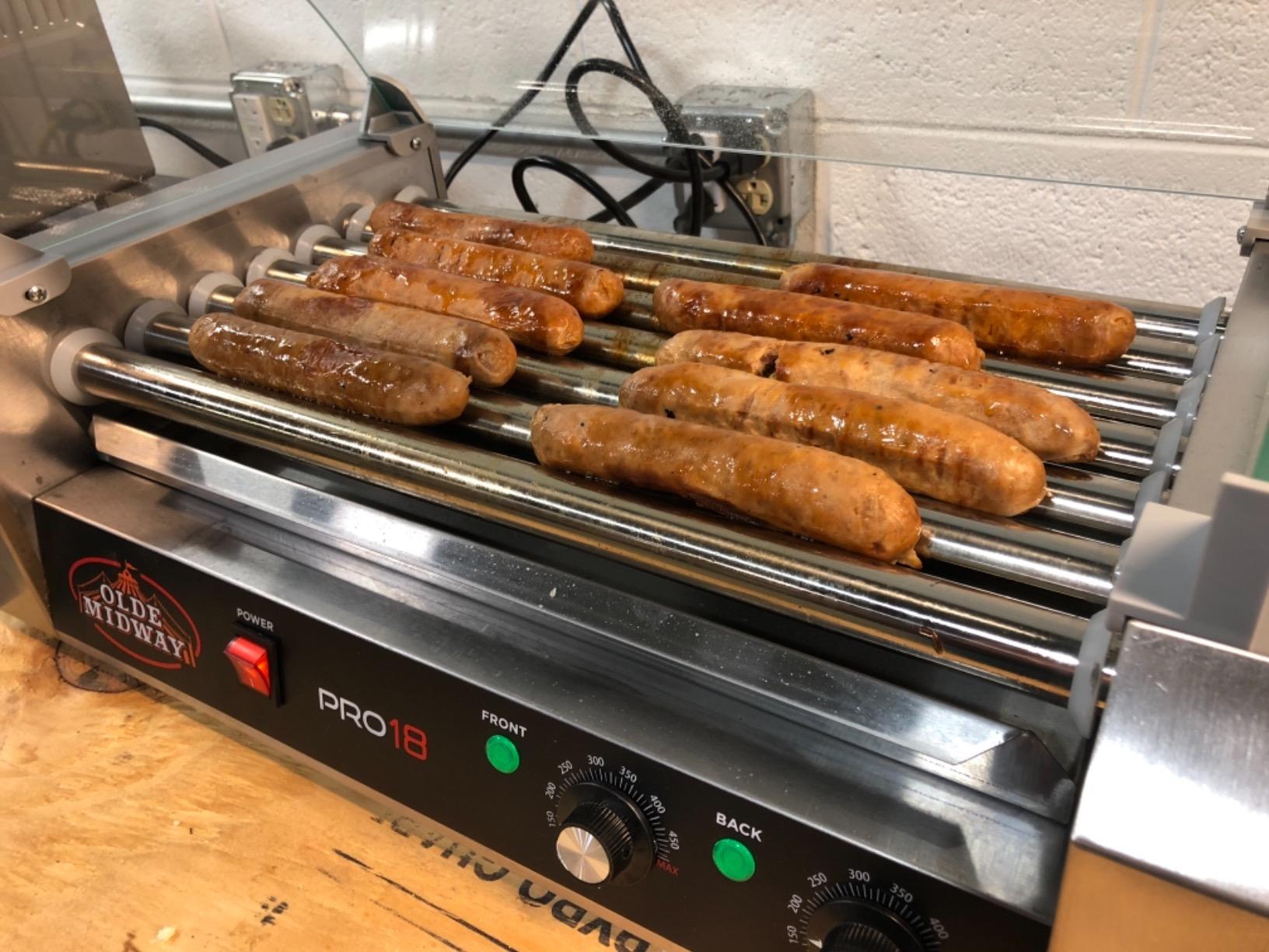 Olde Midway Electric 30 Hot Dog 11 Roller Grill Cooker Machine with Cover 1400-Watt - Commercial Grade customer photo 1