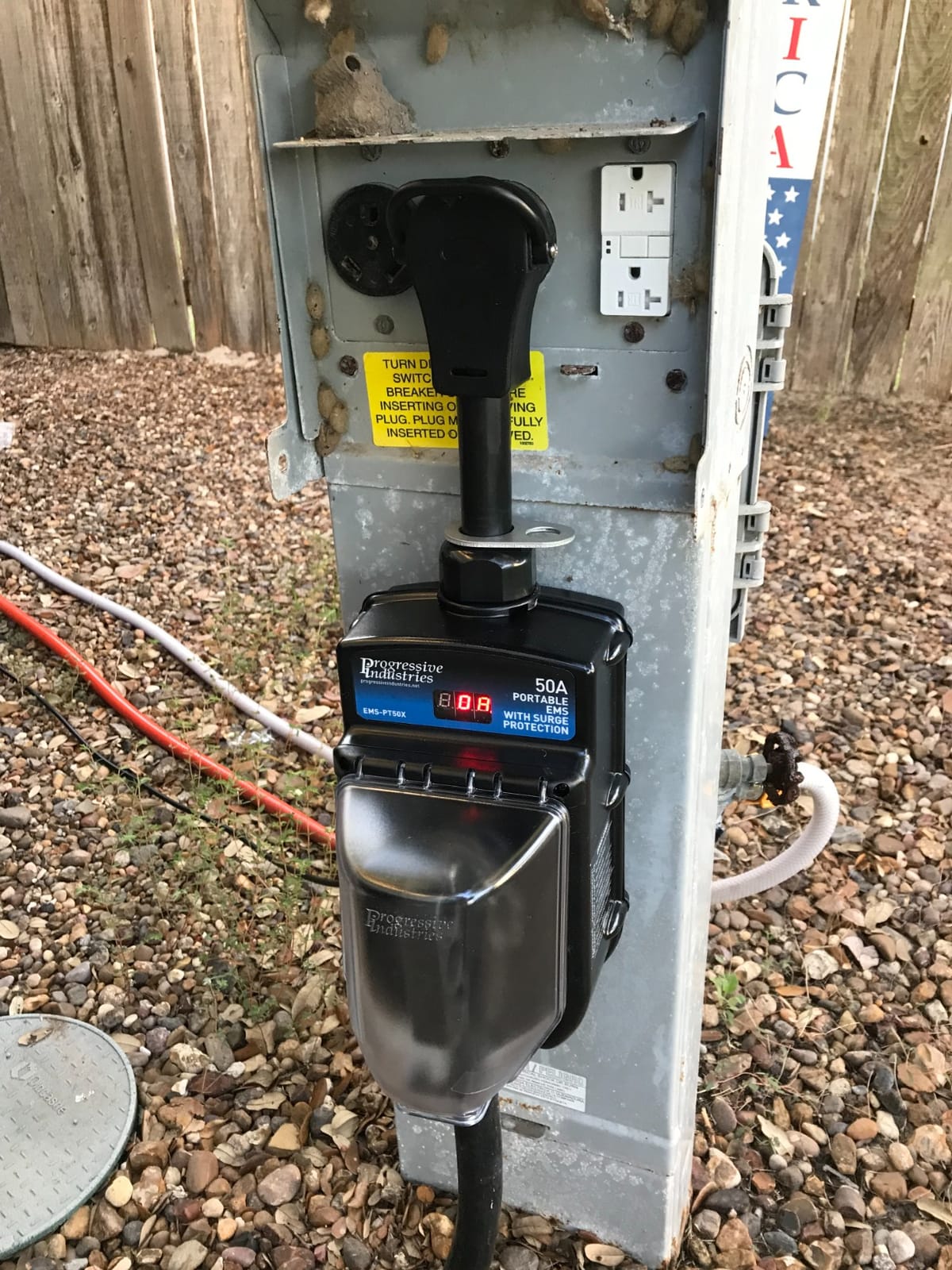 Progressive Industries EMS-PT50X Portable RV Surge Protector, Black, 50 Amp customer photo 1