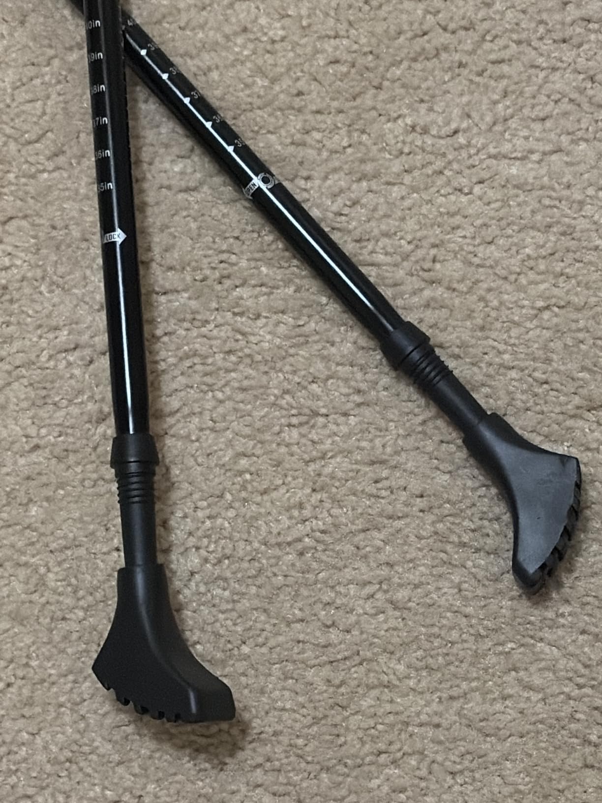 Telescopic Trekking Poles for Hiking, Anti-Shock Nordic Walking Sticks | Collapsible Lightweight & Durable, Adjustable 25.6-51.2 inches customer photo 1