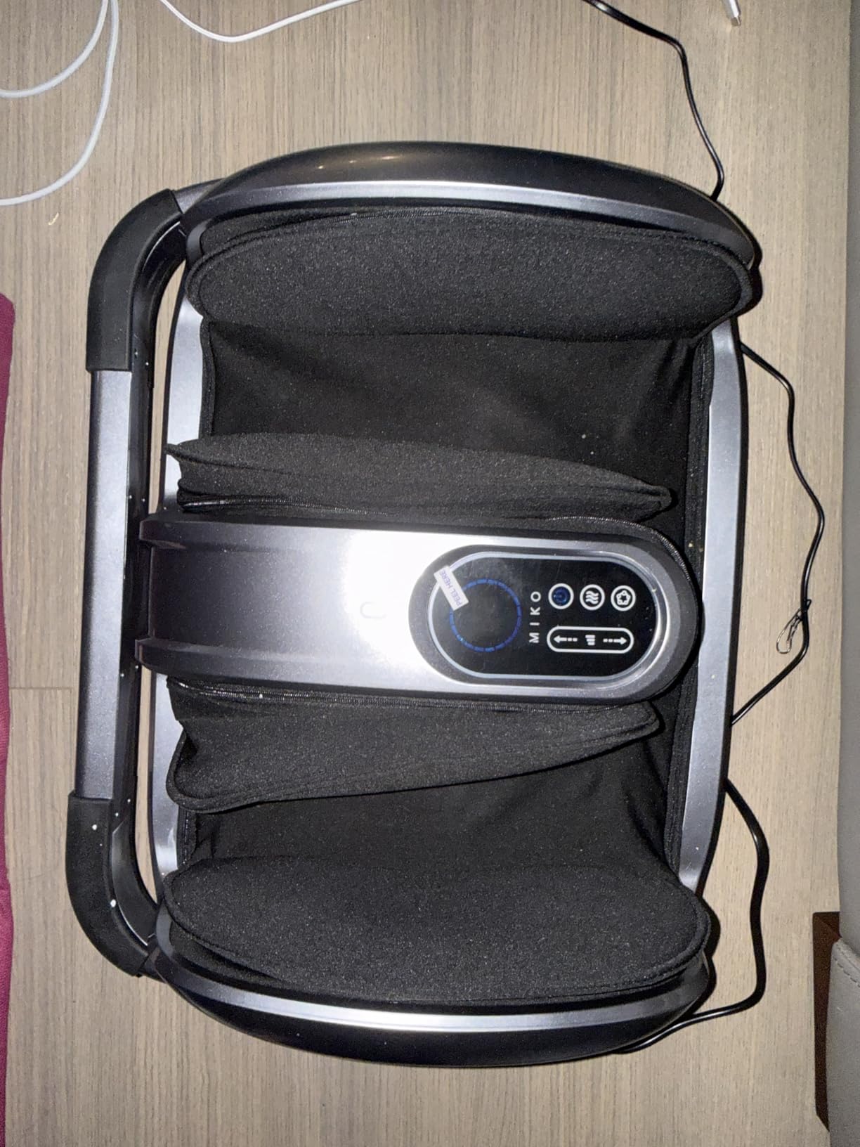 Miko Shiatsu Foot Massager with Heat and Deep Kneading | Charcoal; circulation and pain relief; for plantar fasciitis, neuropathy and diabetics; fits size 15 customer photo 2