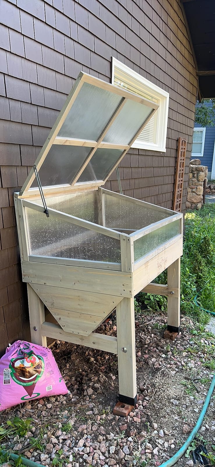 VegTrug Cold Frame for Classic Small 1m Raised Bed, Grey Wash - Durable Wooden Gardening Cover Compatible with Raised Beds for Plant Protection & Extended Growing Season customer photo 2