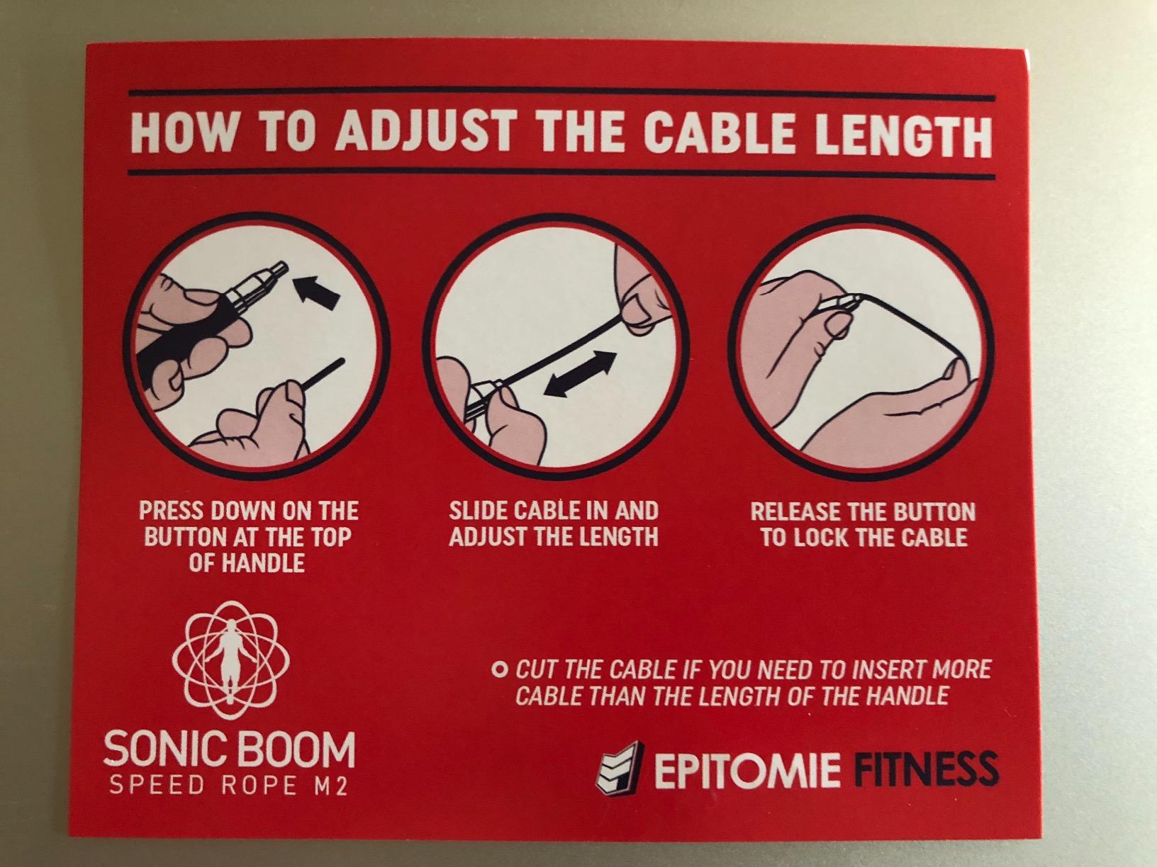 Epitomie Fitness Sonic Boom M2 High Speed Jump Rope - Patent Pending Self-Locking, Screw-Free Design - Weighted, 360 Degree Spin, Silicone Grip with 2 Speed Rope Cables for Home Workout, & More customer photo 2